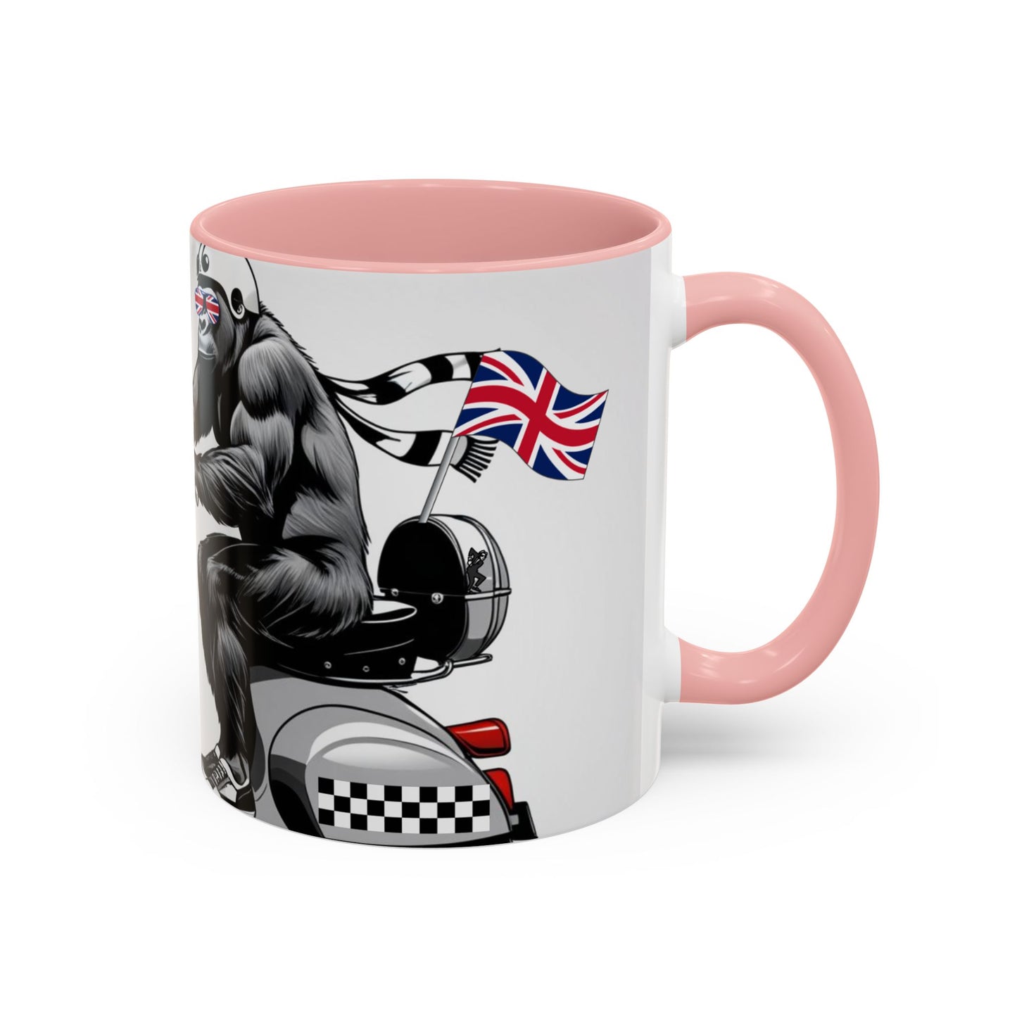 Cool Gorilla Scooter Mug - Fun Coffee Cup for Animal Lovers, Gift for Birthdays, Cool Caffeine Fix, Unique Decor