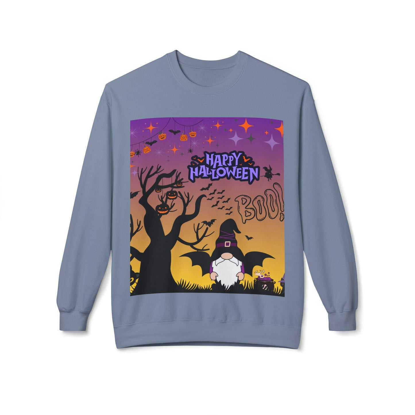 Halloween Crewneck Sweatshirt, Unisex Fleece Top, Funny Fall Apparel, Spooky Season Sweater, Cozy Halloween Outfit, Gift for Her/Him