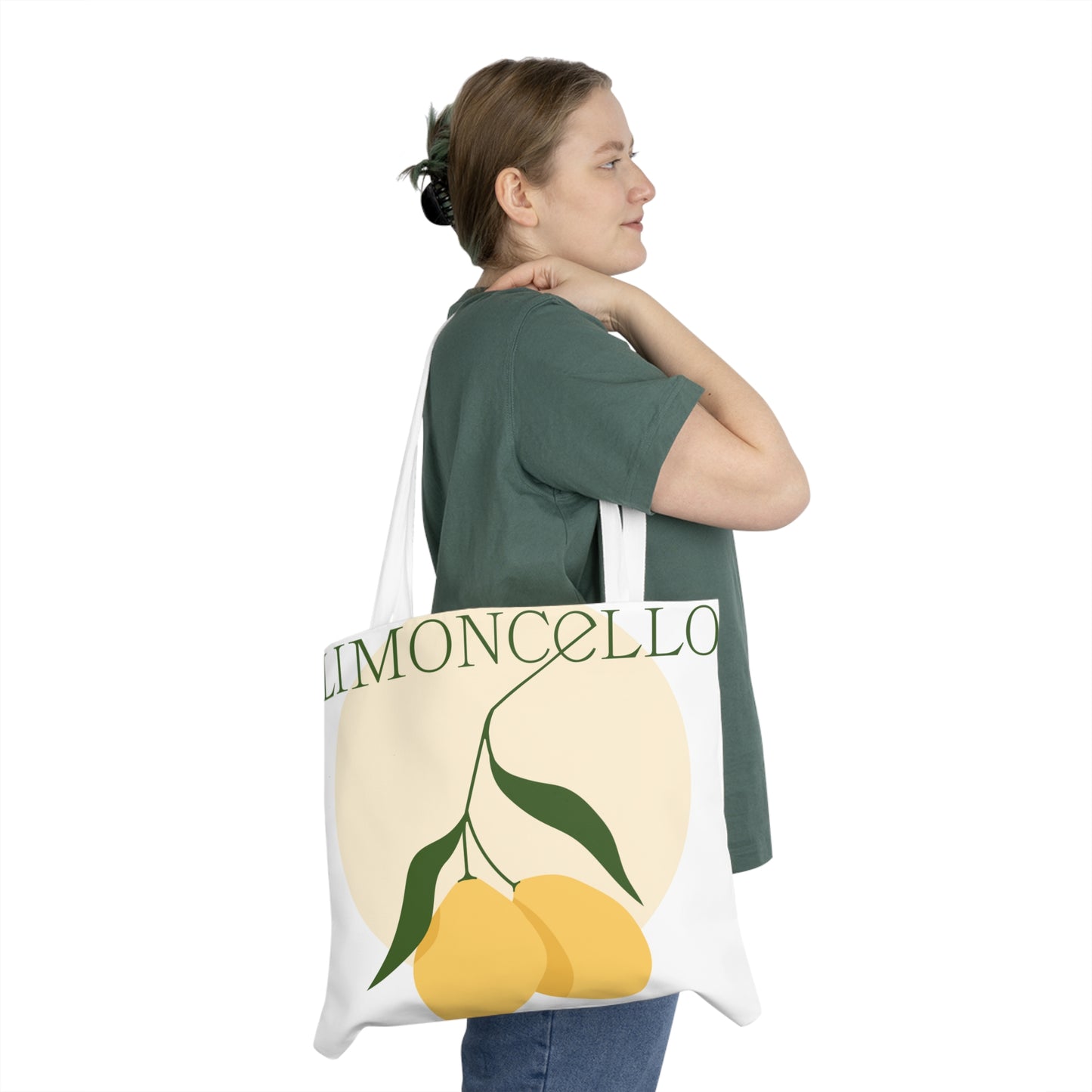 Limoncello Shoulder Tote Bag - Stylish Eco-Friendly Carryall
