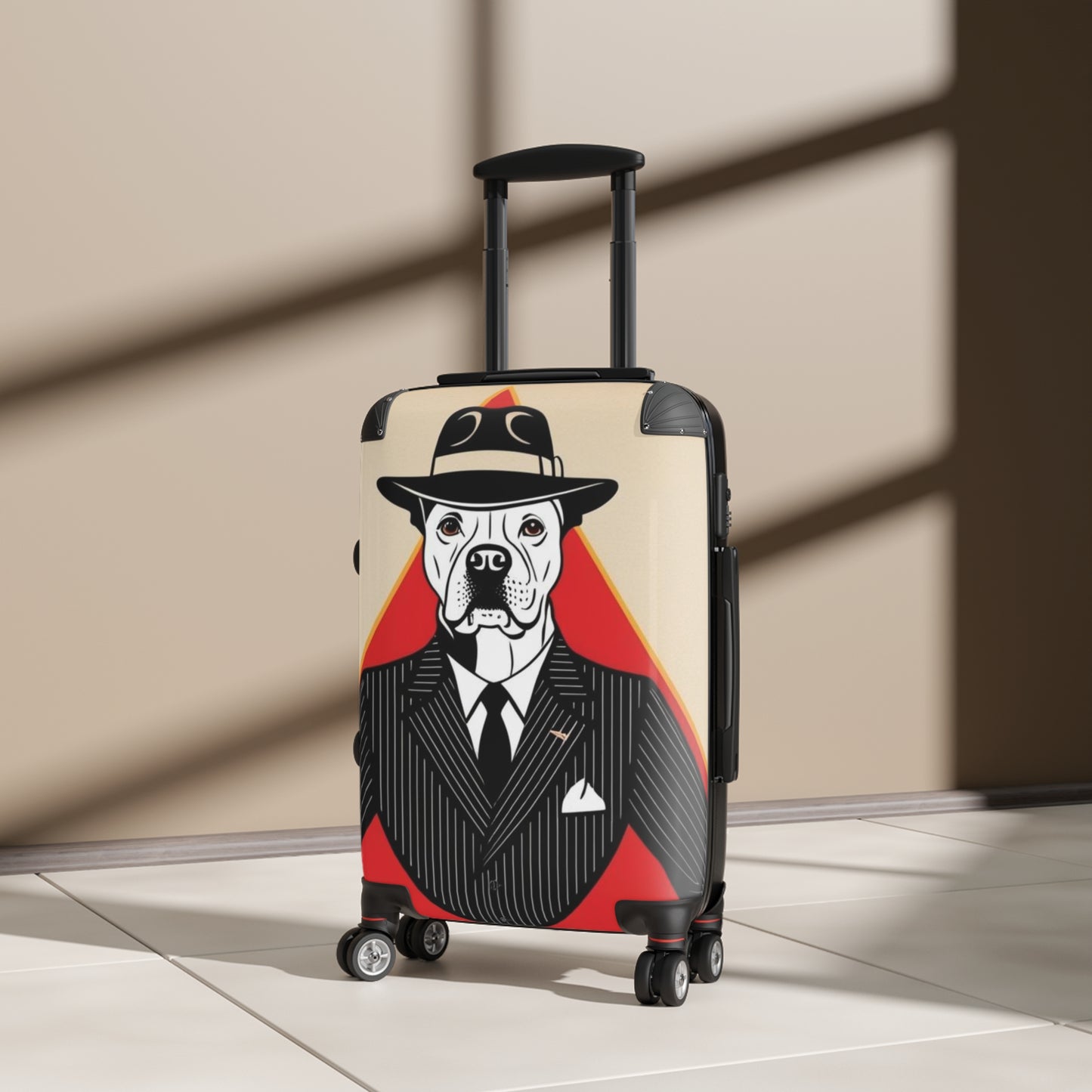 Stylish Dog Portrait Suitcase - Travel in Unique Style