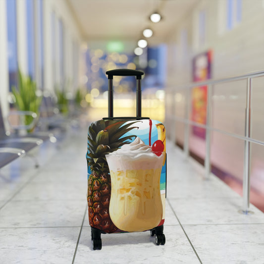 Tropical Drink Luggage Cover - Summer Travel Accessory