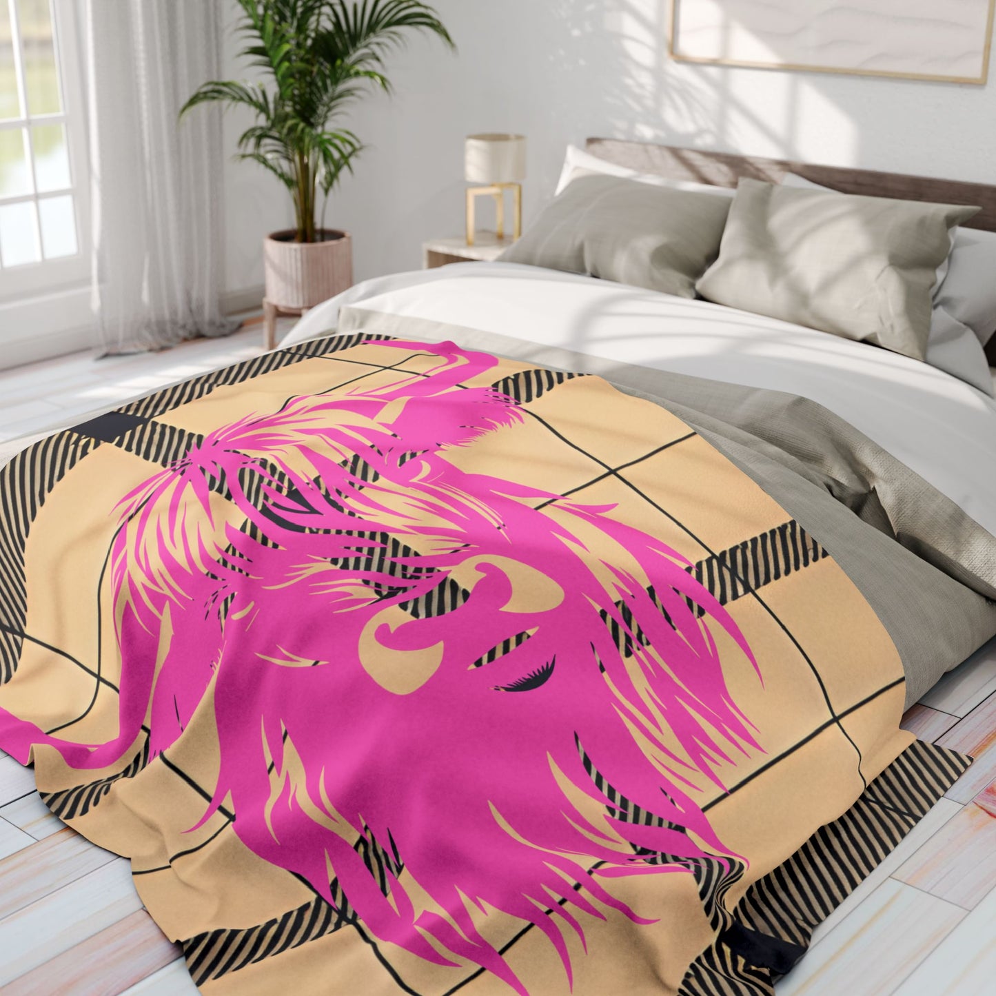 Cozy Highland Cattle Fleece Blanket | Warm Throw for Home Decor, Gift for Animal Lovers, Unique Present for Birthdays, Cozy Nights