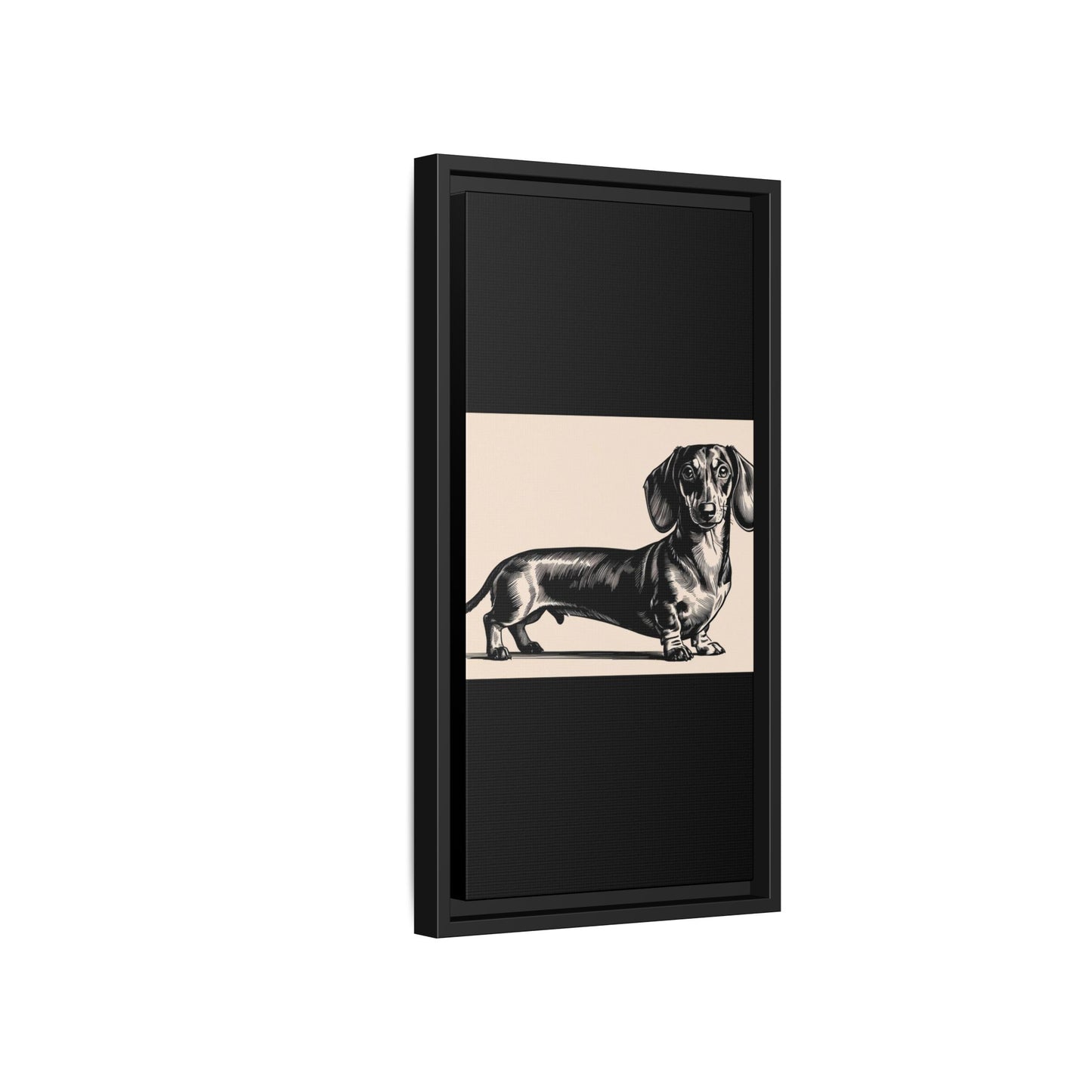 Dachshund Art Print - Charming Framed Canvas Decor for Dog Lovers
