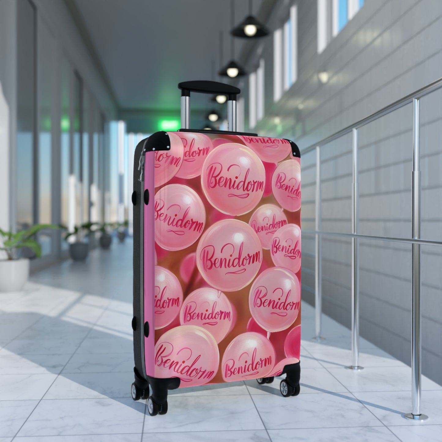 Benidorm-Inspired Stylish Suitcase for Travel Enthusiasts