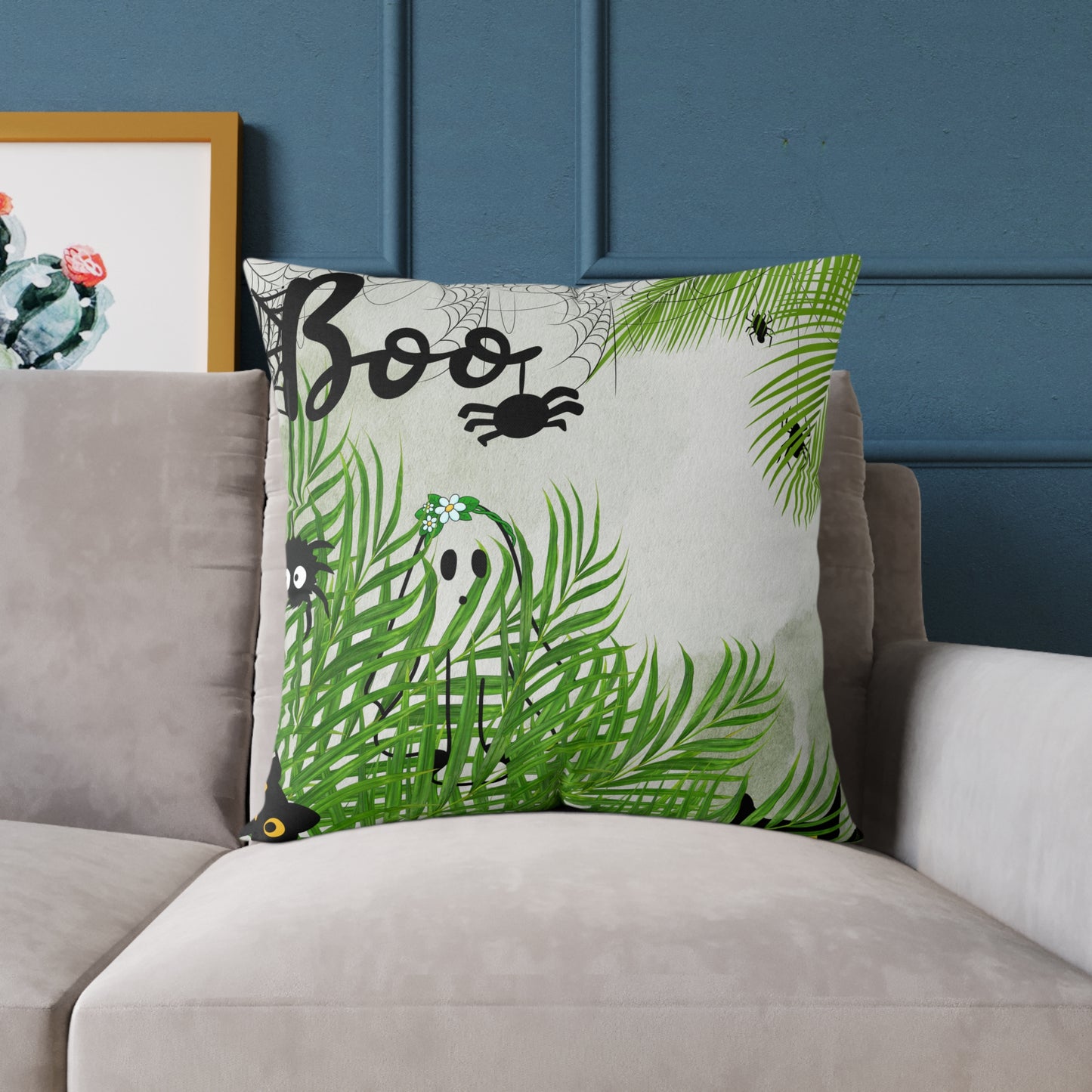 Halloween Themed Pillow, Spooky Decor, Trick or Treat Cushion, Autumn Home Accent, Fun Gift for Kids