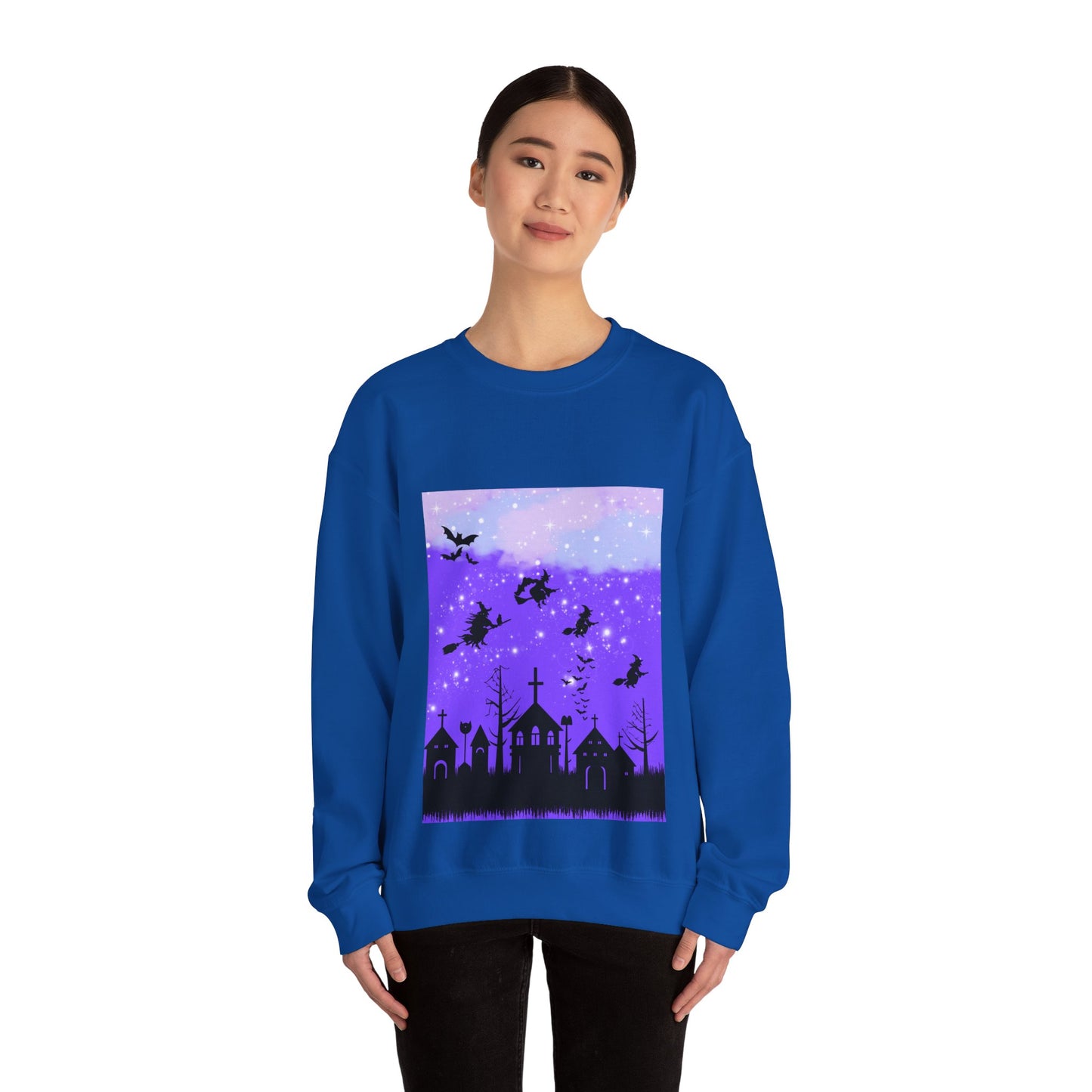 Mystical Nightscape Crewneck Sweatshirt, Cozy Fashion, Trendy Apparel, Gift for Nature Lovers, Halloween Sweatshirt, Comfortable [...]