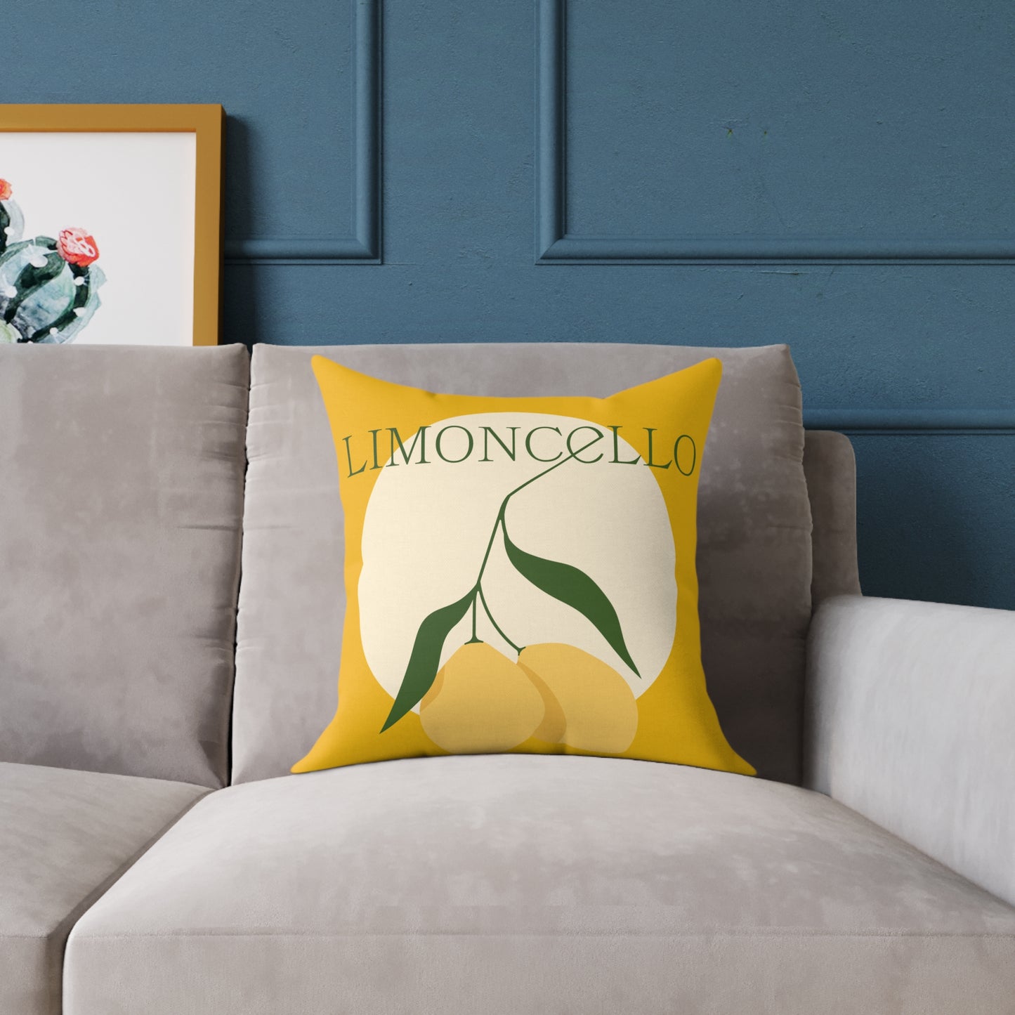 Limoncello Lemon Square Pillow – Brighten Up Your Home Decor