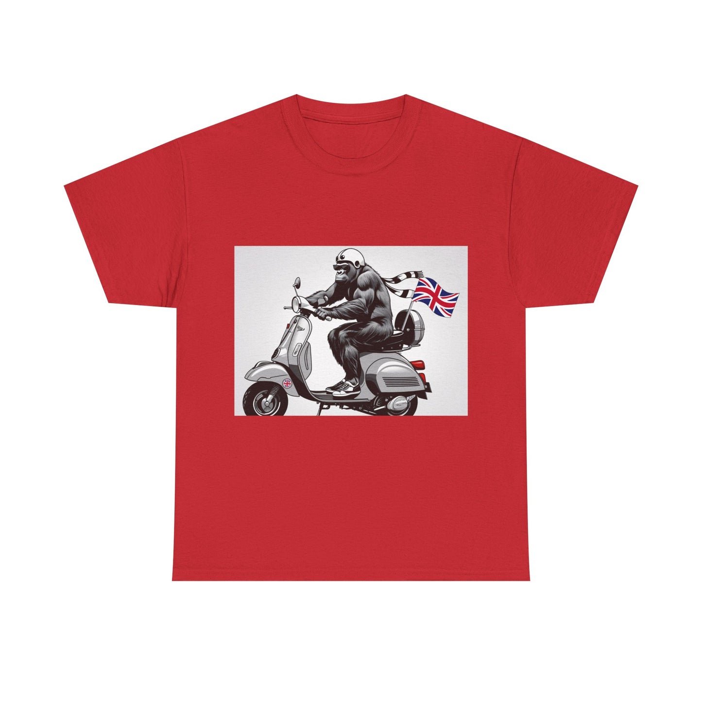 Cool Gorilla Scooter Tee, Unisex Graphic Tee, Fun Animal T-Shirt, Unique Gift for Him, Casual Summer Shirt, Motorcycle Enthusiast Apparel