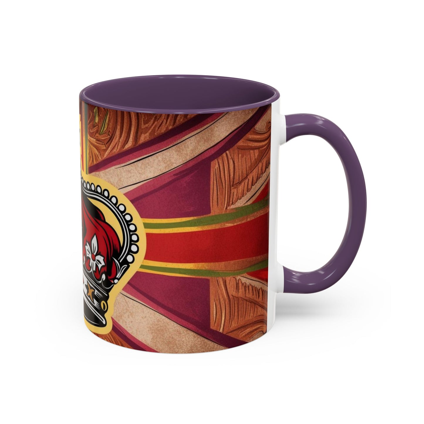 Crown Accent Coffee Mug: Royal Decor, Gift for Coffee Lovers, Unique Mug for Home, Office, Birthdays, Special Occasions, Artful Design