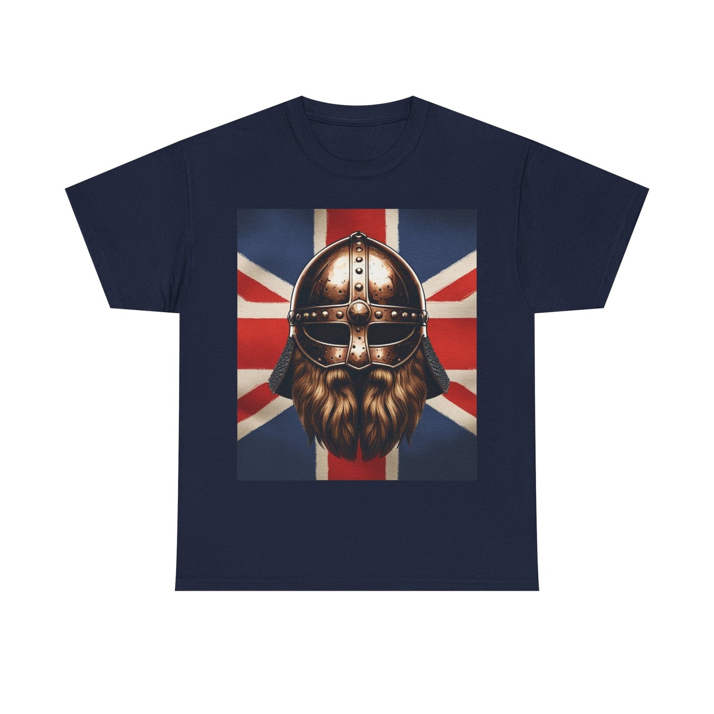 Viking Warrior Cotton Tee, Unisex Graphic T-Shirt, Norse Mythology Shirt, Unique Gift for Dad, Casual Outfit for Men and Women