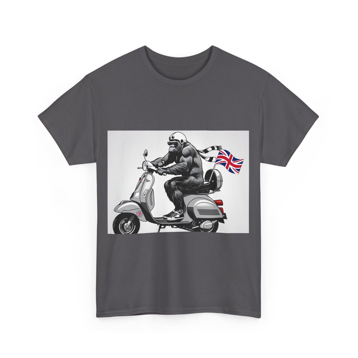 Cool Gorilla Scooter Tee, Unisex Graphic Tee, Fun Animal T-Shirt, Unique Gift for Him, Casual Summer Shirt, Motorcycle Enthusiast Apparel