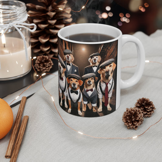 Stylish Dog-Themed Ceramic Coffee Mug - 11oz & 15oz