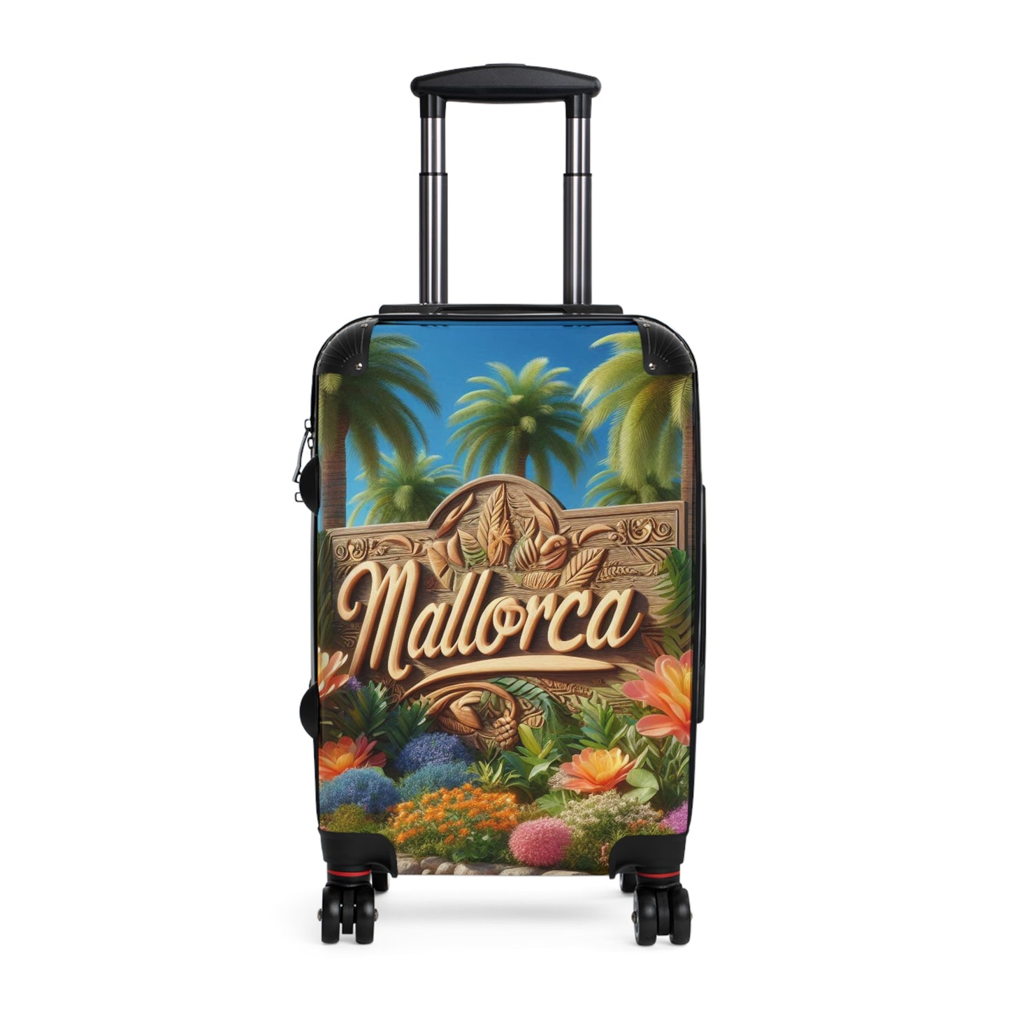 Mallorca Floral Travel Suitcase - Stylish Luggage for Adventurers