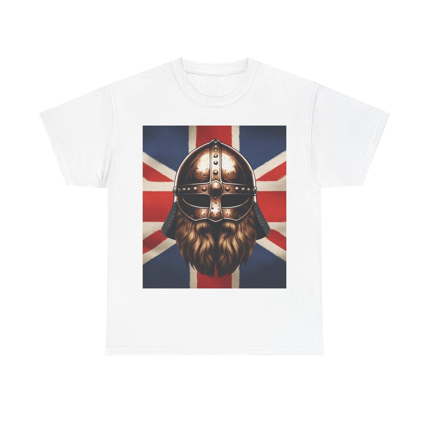 Viking Warrior Cotton Tee, Unisex Graphic T-Shirt, Norse Mythology Shirt, Unique Gift for Dad, Casual Outfit for Men and Women