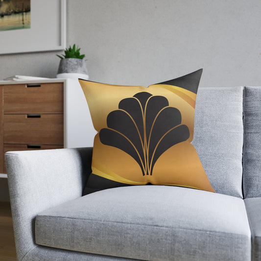 Art Deco Square Pillow – Modern Chic Home Decor, Stylish Cushion, Elegant Throw Pillow, Vintage Inspired Decor, Gift for Homeowners