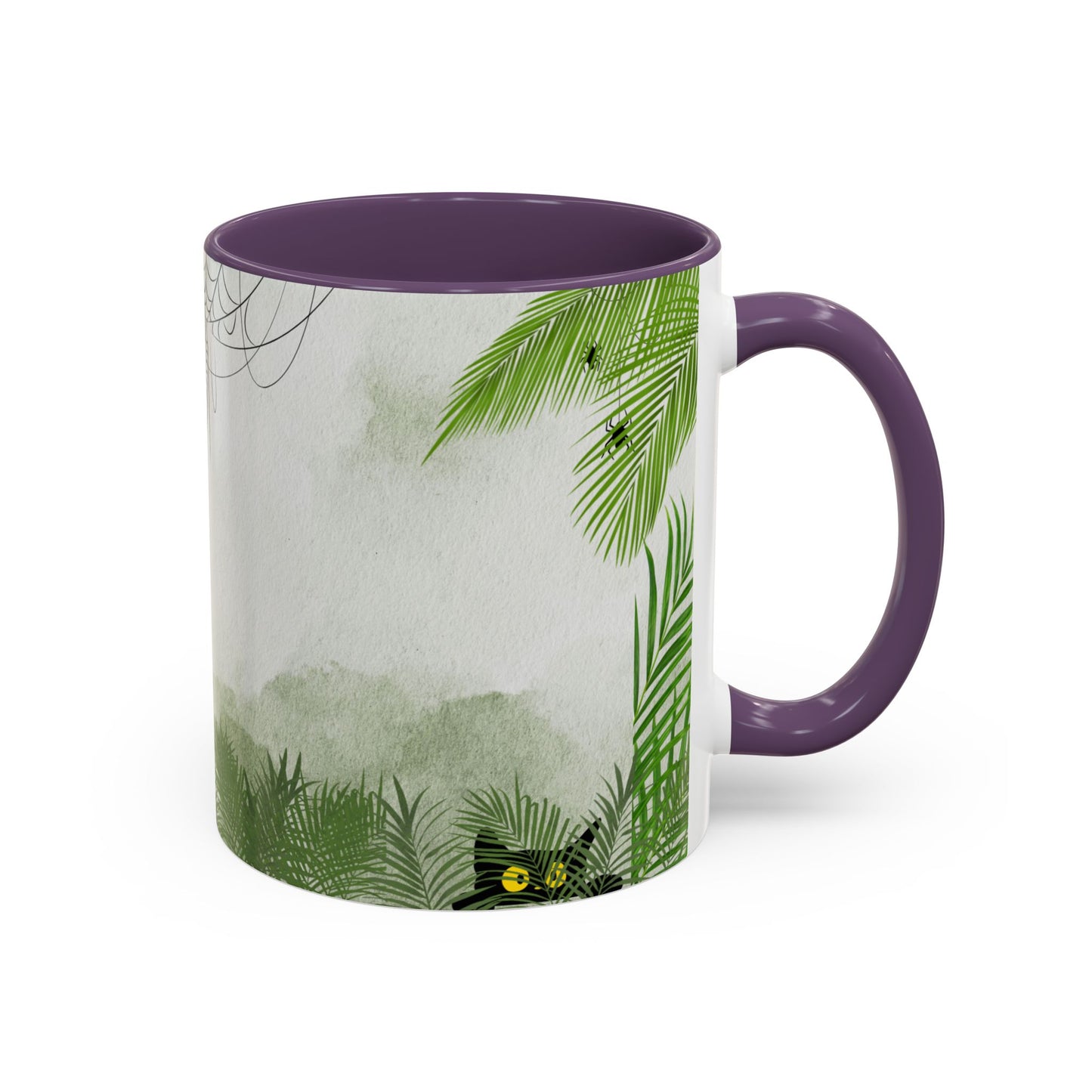 Spider Web Accent Coffee Mug | Halloween Decor, Gift for Creepy Coffee Lovers, Unique Kitchenware, Spooky Mug for Fall