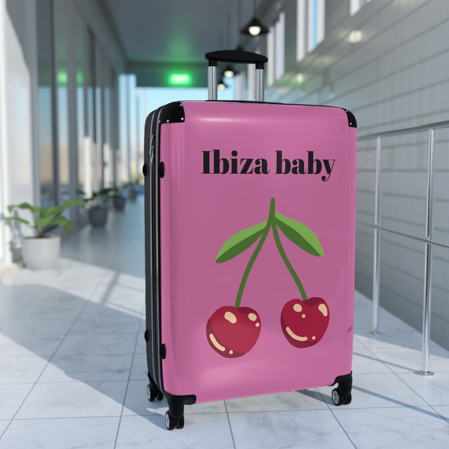 Ibiza Baby Cherry Suitcase – Stylish Travel Luggage for Beach Lovers