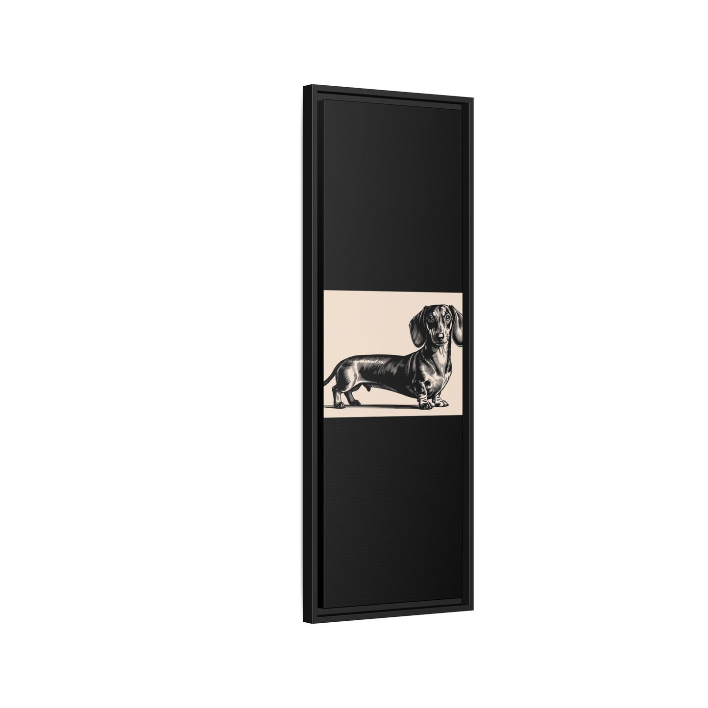 Dachshund Art Print - Charming Framed Canvas Decor for Dog Lovers