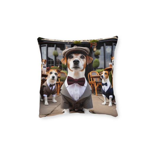 Dapper Dog Square Pillow - Stylish Pet Decor for Dog Lovers
