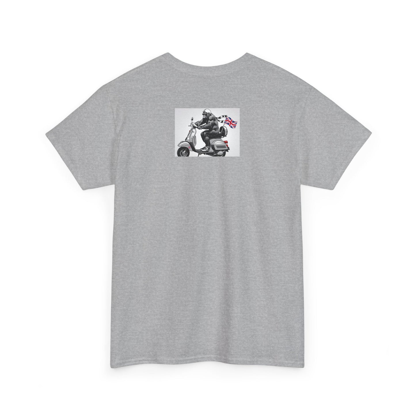 Cool Gorilla Scooter Tee, Unisex Graphic Tee, Fun Animal T-Shirt, Unique Gift for Him, Casual Summer Shirt, Motorcycle Enthusiast Apparel