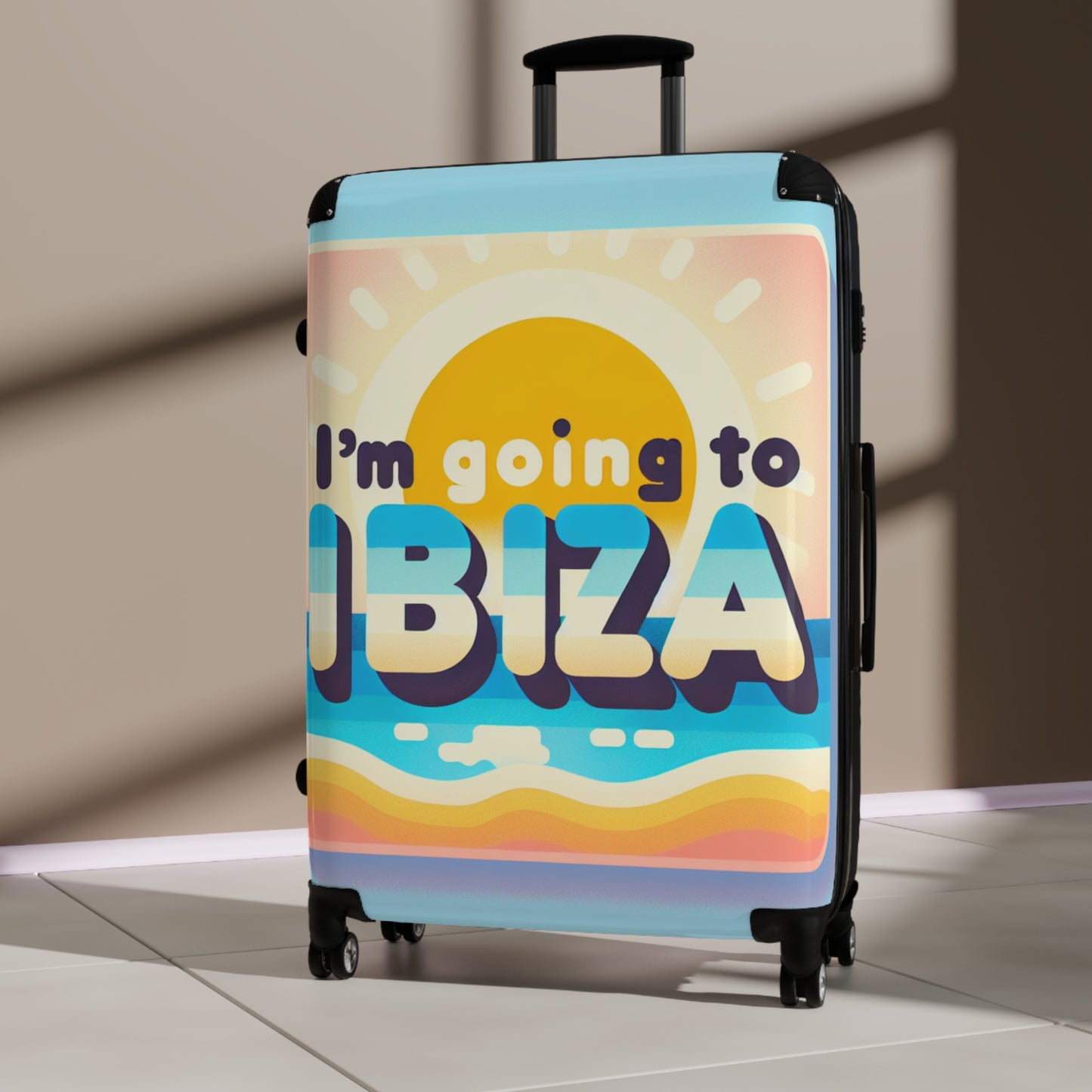 Colorful Ibiza Suitcase – Perfect for Travelers