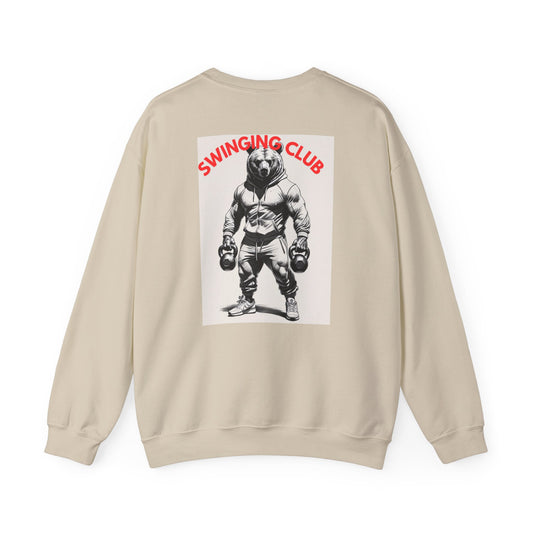 Vintage Style Swinging Club Sweatshirt, Unisex Crewneck, Gift for Fitness Lovers, Retro Gym Apparel, Perfect for Casual Wear