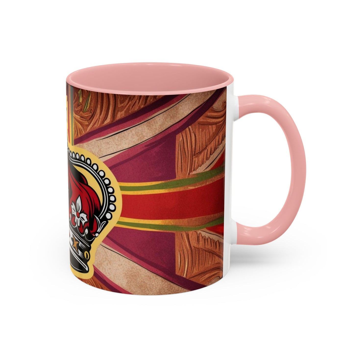Crown Accent Coffee Mug: Royal Decor, Gift for Coffee Lovers, Unique Mug for Home, Office, Birthdays, Special Occasions, Artful Design
