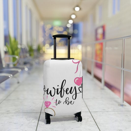 Wifey to Be Luggage Cover - Fun Travel Accessory for Brides-to-Be