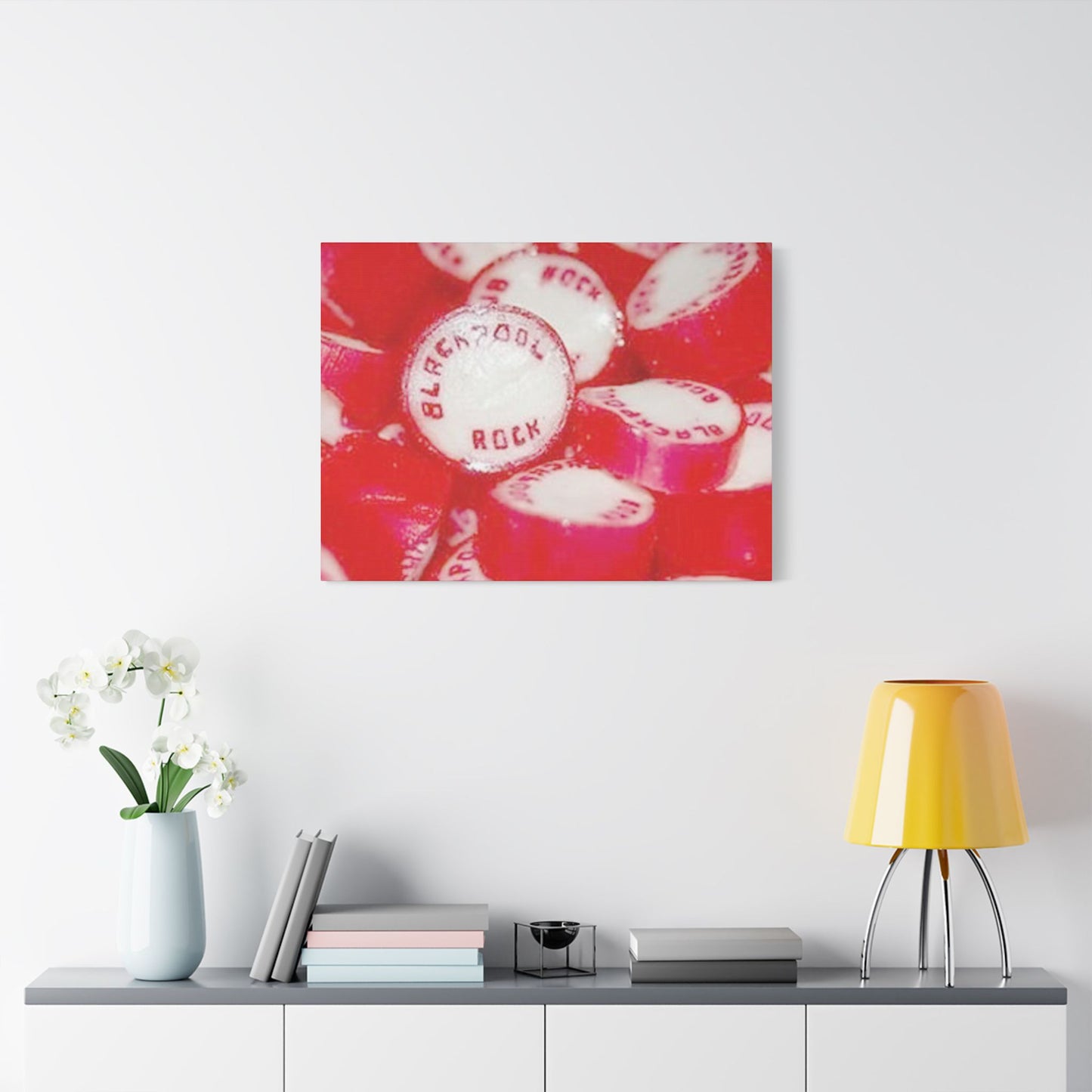 Bright and Playful Stretched Canvas Art, Beach House Decor, Fun Wall Art, Gift for Beach Lovers, Vibrant Home Decor