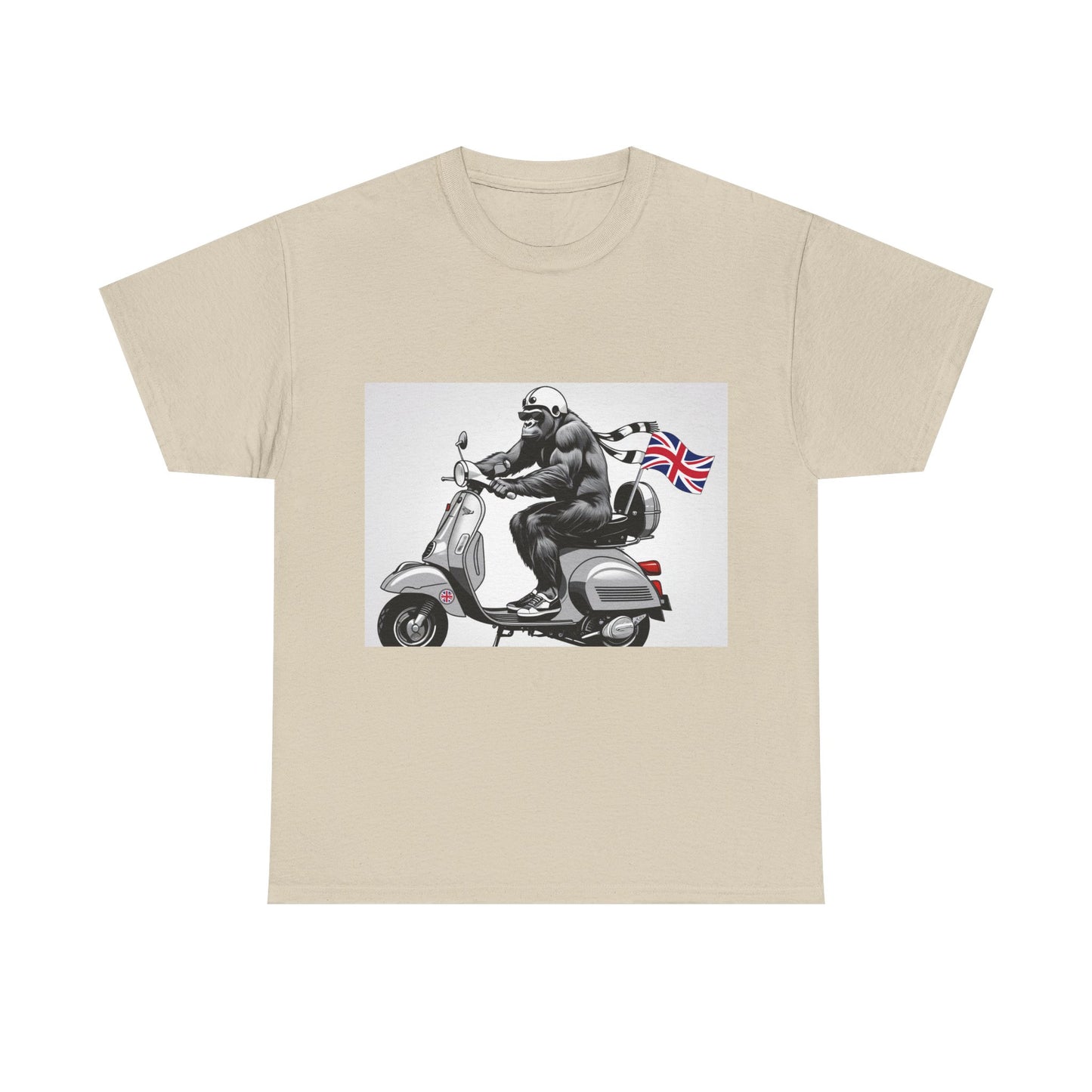 Cool Gorilla Scooter Tee, Unisex Graphic Tee, Fun Animal T-Shirt, Unique Gift for Him, Casual Summer Shirt, Motorcycle Enthusiast Apparel