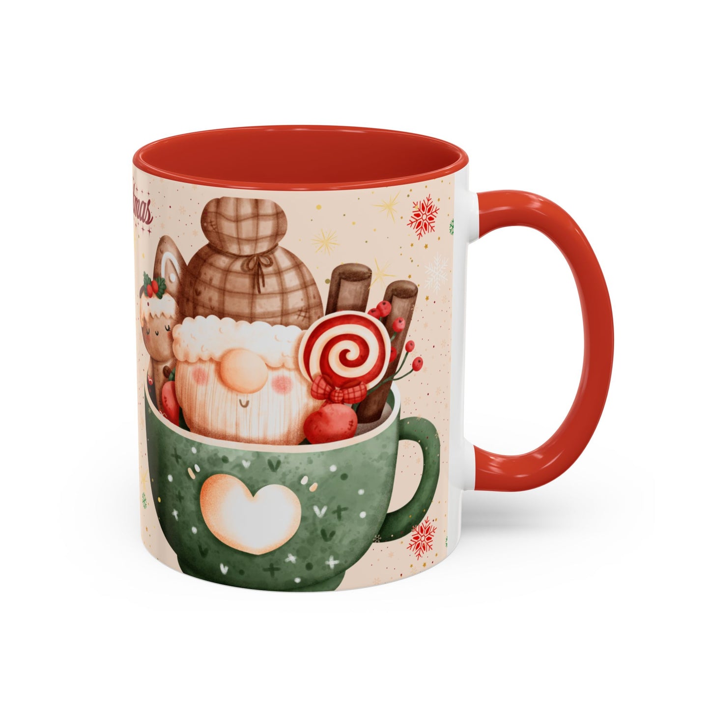 Festive Coffee Mug - Merry Christmas Design, Holiday Gift, Winter Decor, Christmas Mug, Cozy Beverage Cup