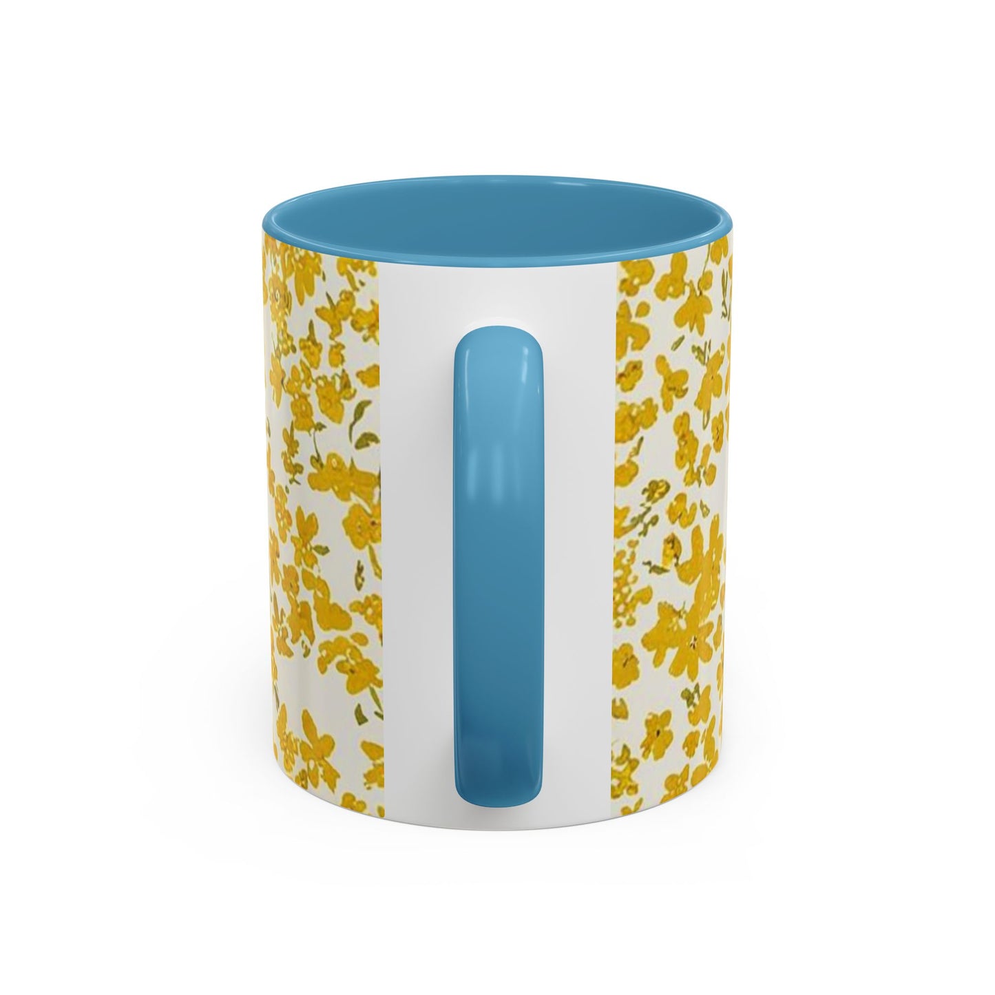 Floral Accent Coffee Mug - 11 & 15oz - Perfect for Spring Mornings