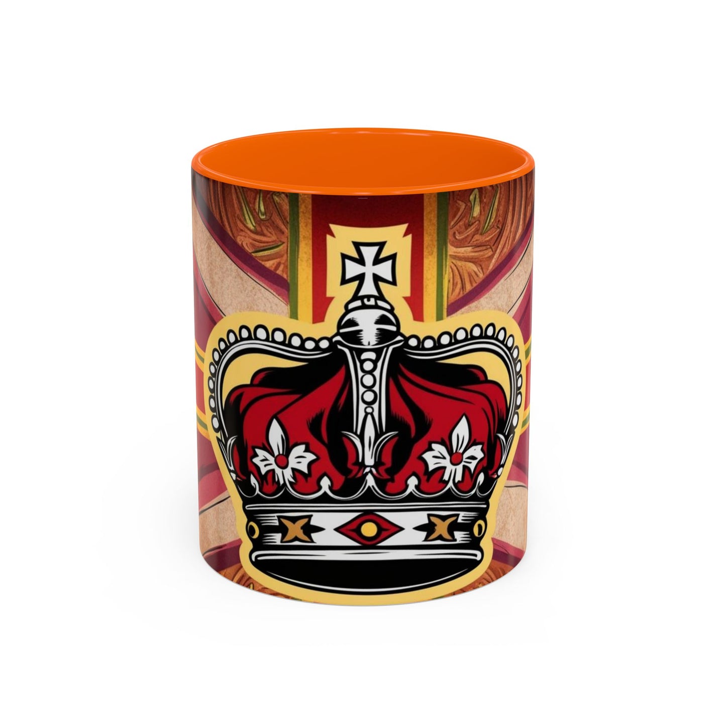 Crown Accent Coffee Mug: Royal Decor, Gift for Coffee Lovers, Unique Mug for Home, Office, Birthdays, Special Occasions, Artful Design