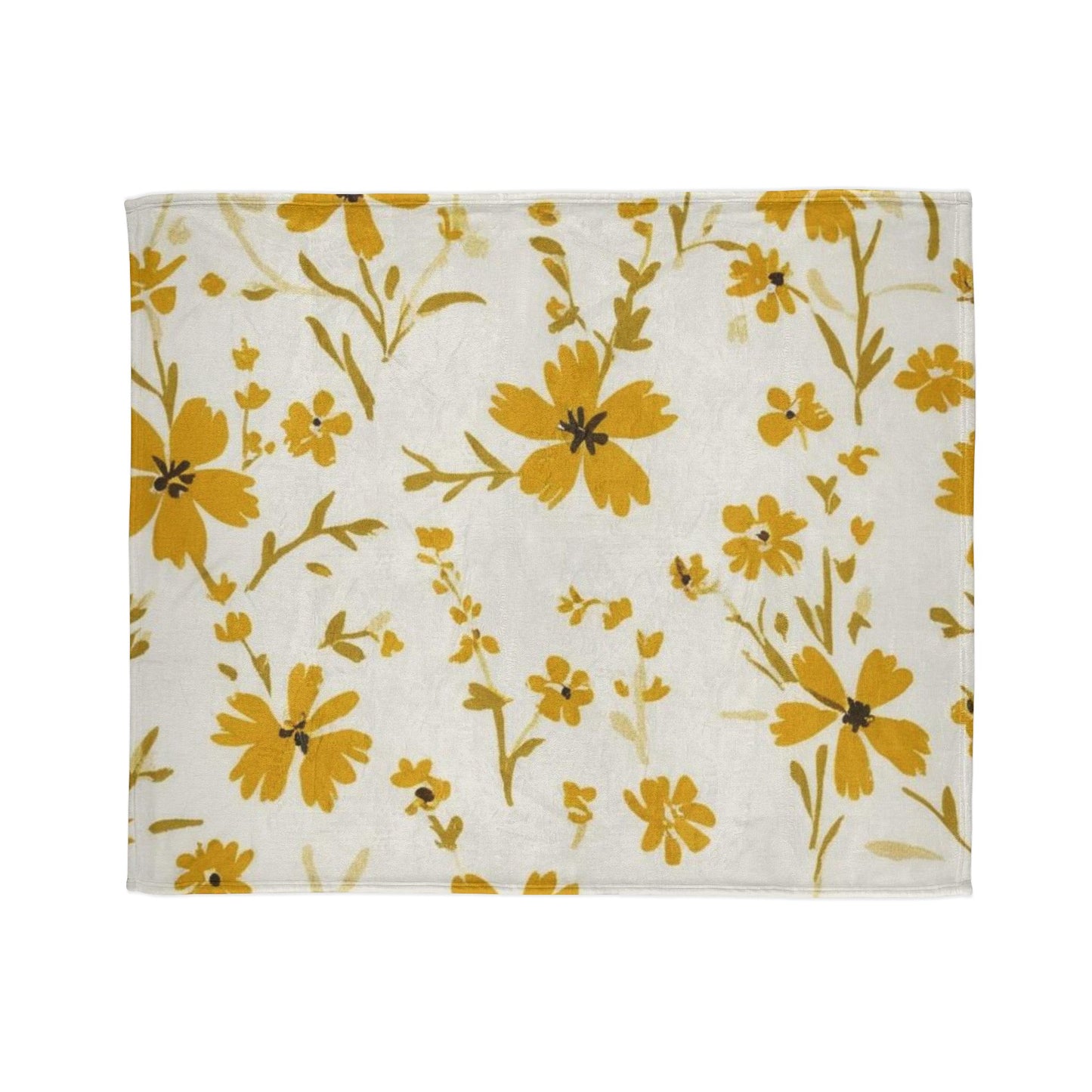 Cozy Floral Polyester Blanket - Soft Throw for Home Decor