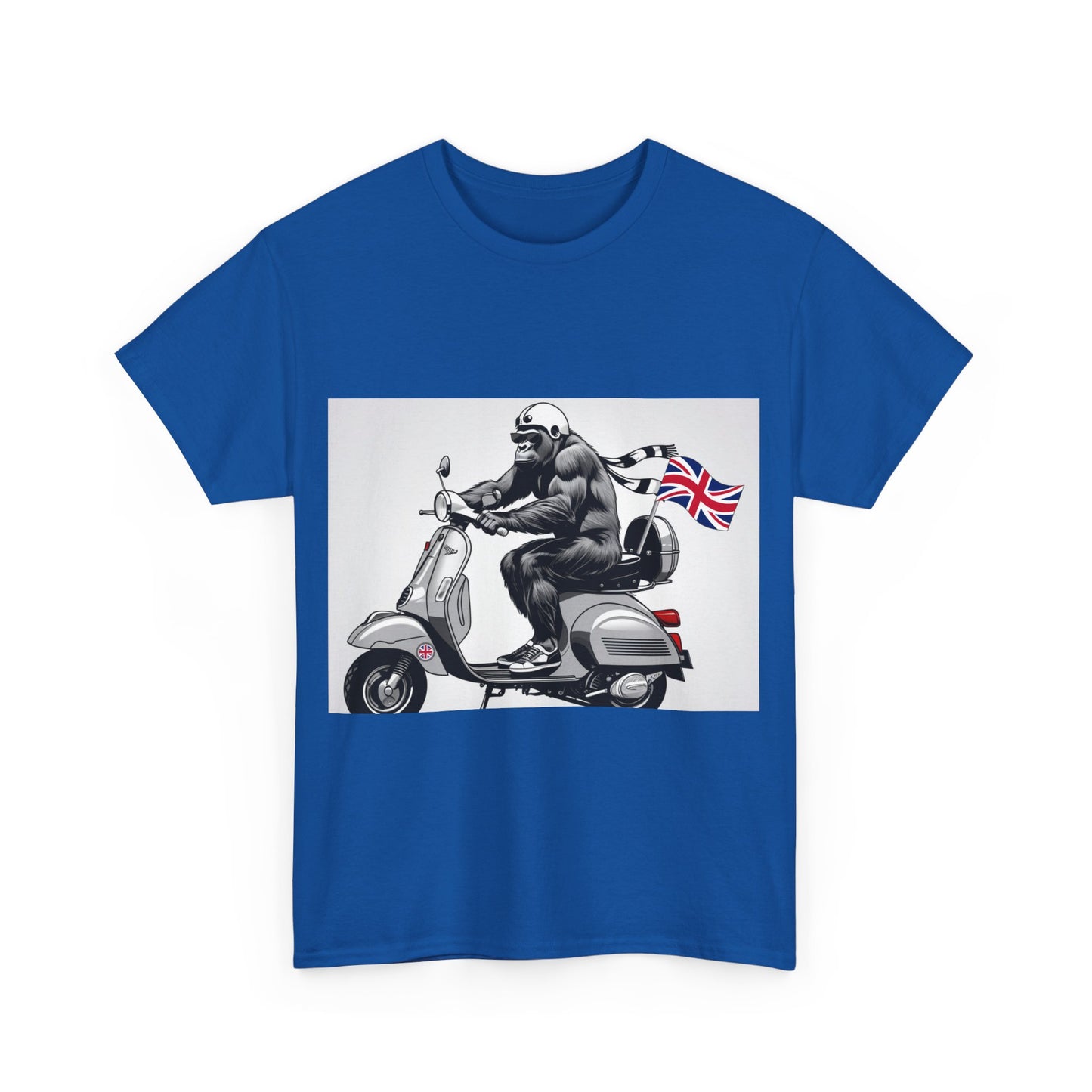 Cool Gorilla Scooter Tee, Unisex Graphic Tee, Fun Animal T-Shirt, Unique Gift for Him, Casual Summer Shirt, Motorcycle Enthusiast Apparel