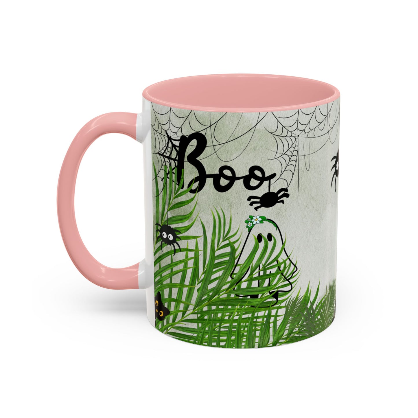 Spider Web Accent Coffee Mug | Halloween Decor, Gift for Creepy Coffee Lovers, Unique Kitchenware, Spooky Mug for Fall
