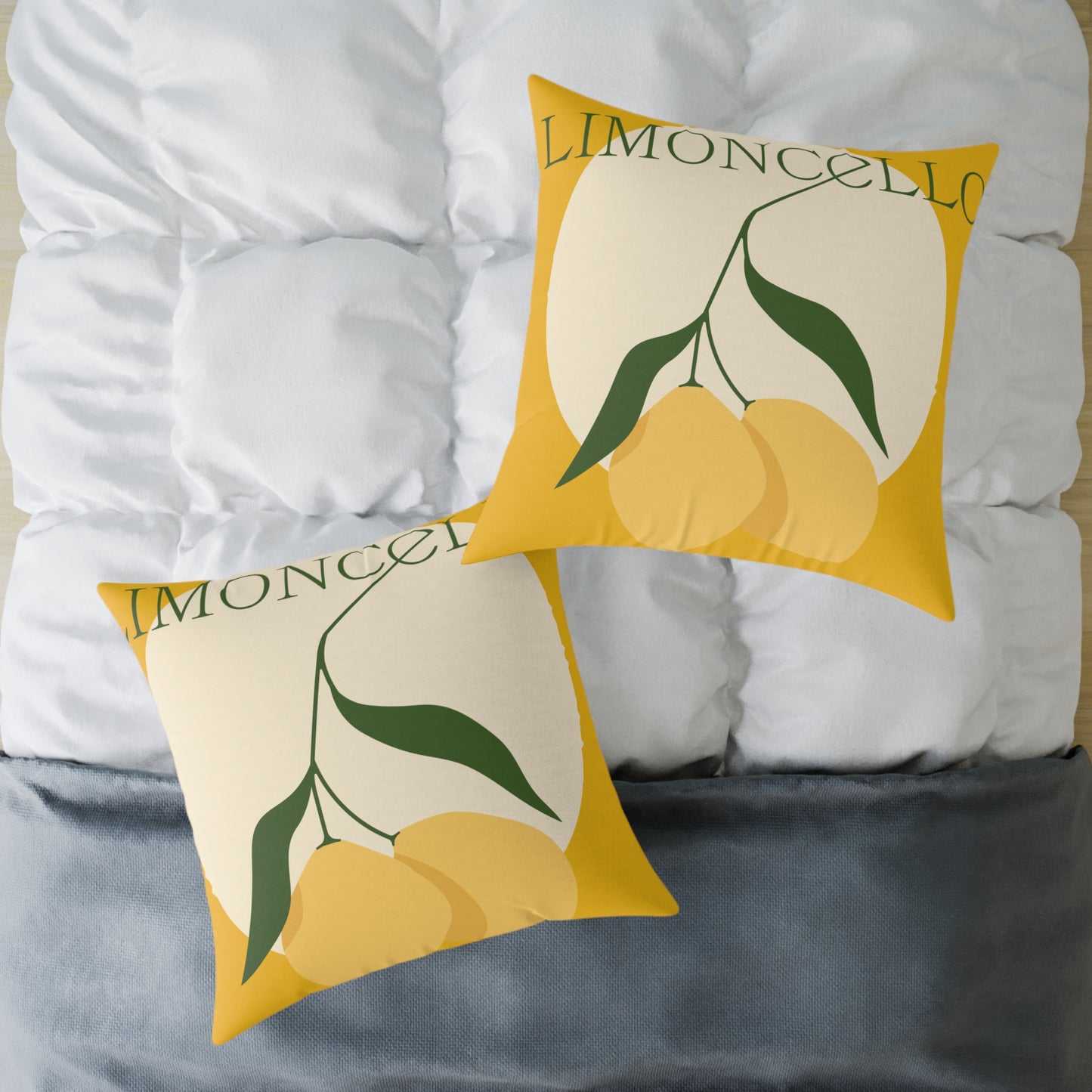 Limoncello Lemon Square Pillow – Brighten Up Your Home Decor