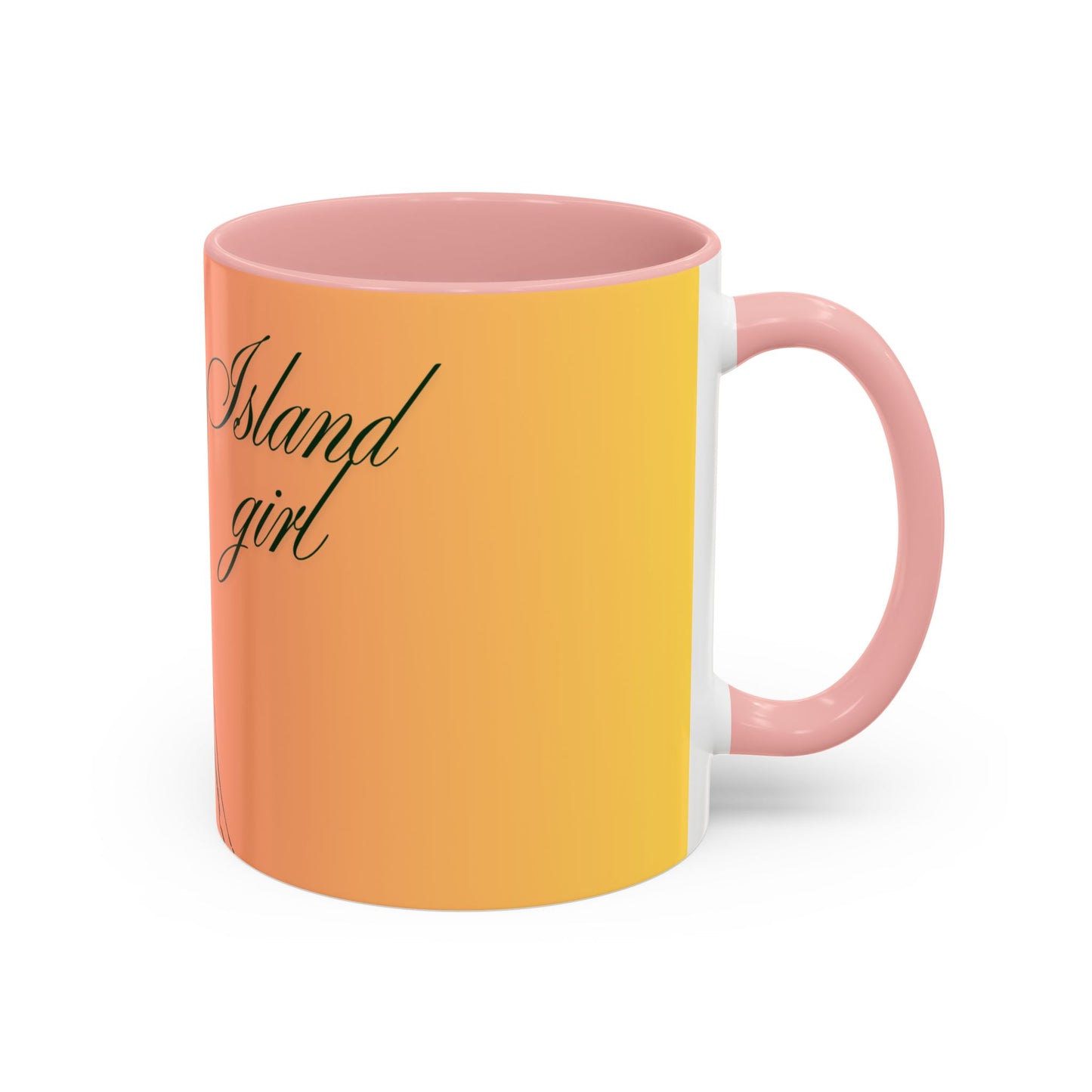 Vibrant Accent Coffee Mug - Island Girl Design, Perfect for Beach Lovers, Gift for Any Occasion, Unique Home Decor, Summer Vibes, [...]