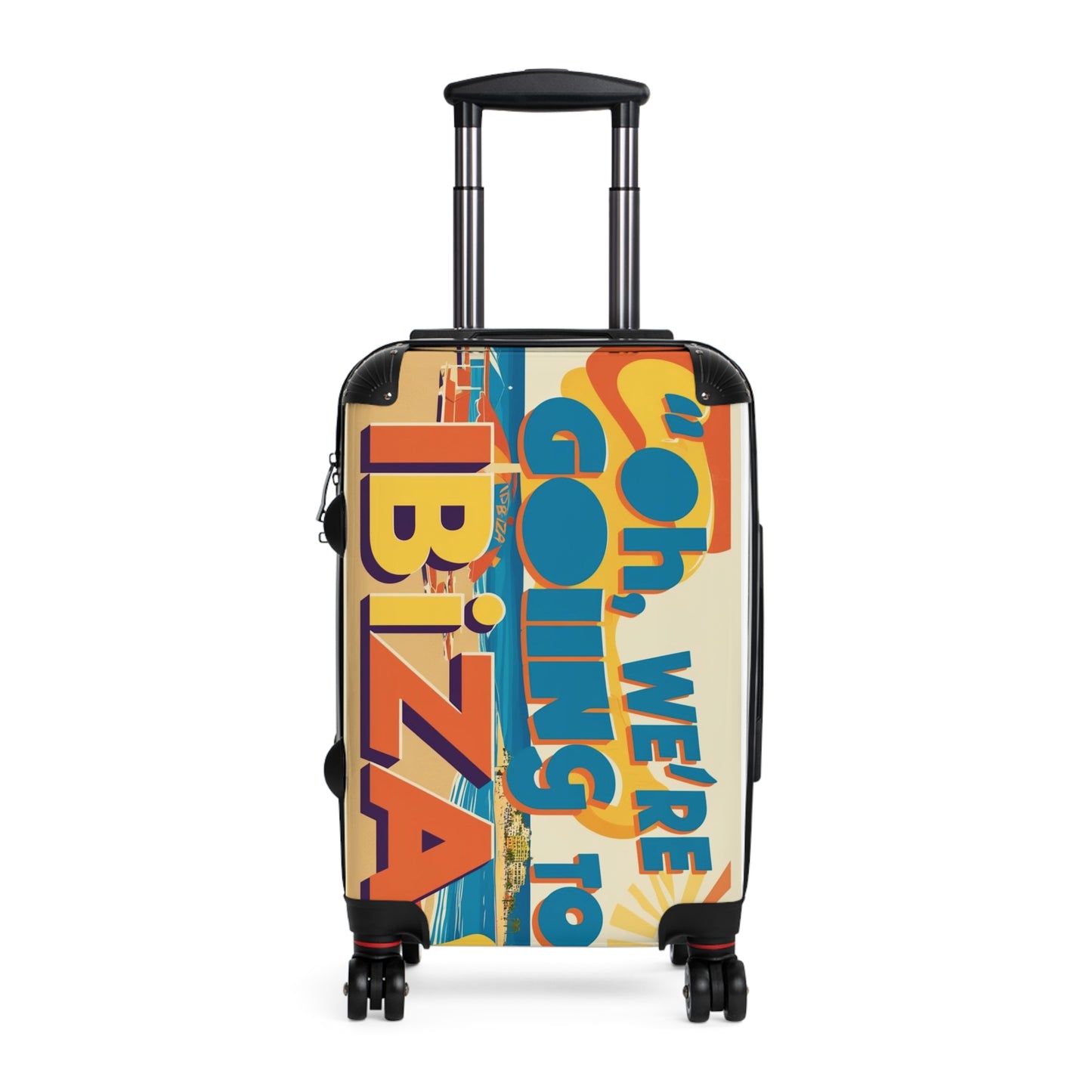 Retro Ibiza Travel Suitcase - Oh, We're Going to Ibiza Design