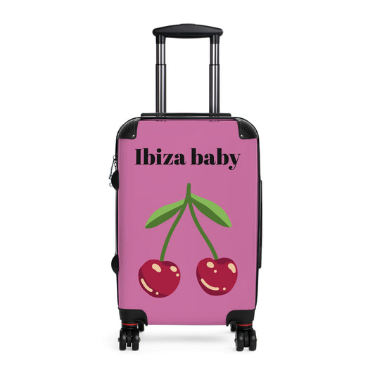 Ibiza Baby Cherry Suitcase – Stylish Travel Luggage for Beach Lovers