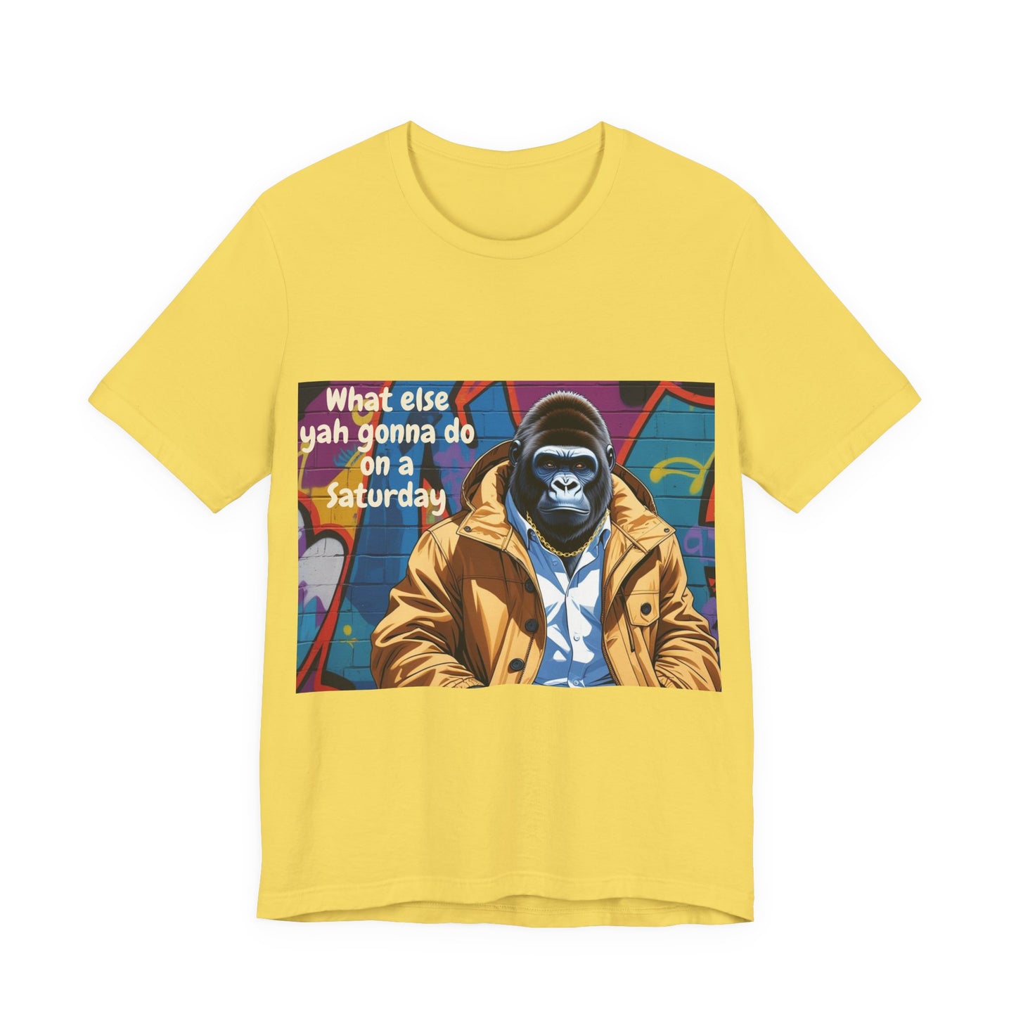 Urban Gorilla Tee - Weekend Vibes, Funny Graphic Shirt, Casual Style, Gift for Him/Her, Skate and Streetwear Fashion