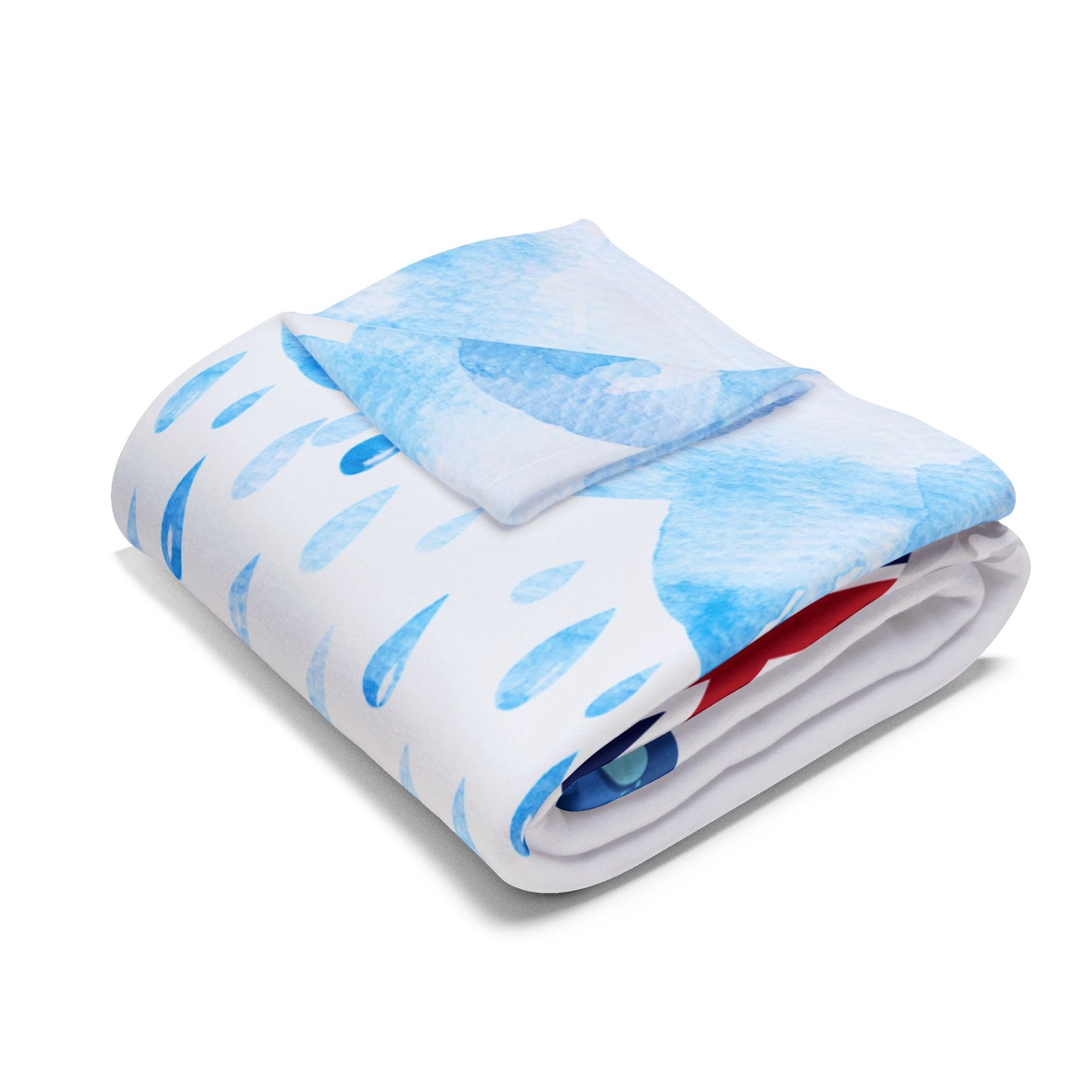 Whimsical Coastal Fleece Blanket - Perfect for Cozy Evenings, Beach Lovers, Summer, Nautical Decor, Gift Idea