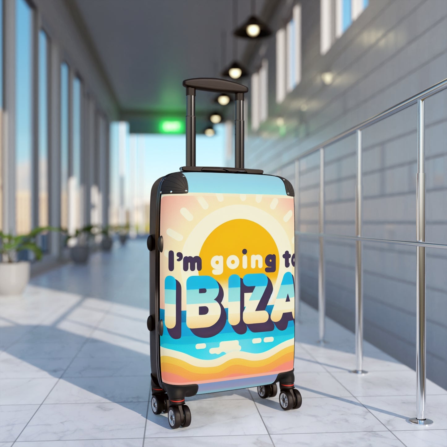 Colorful Ibiza Suitcase – Perfect for Travelers