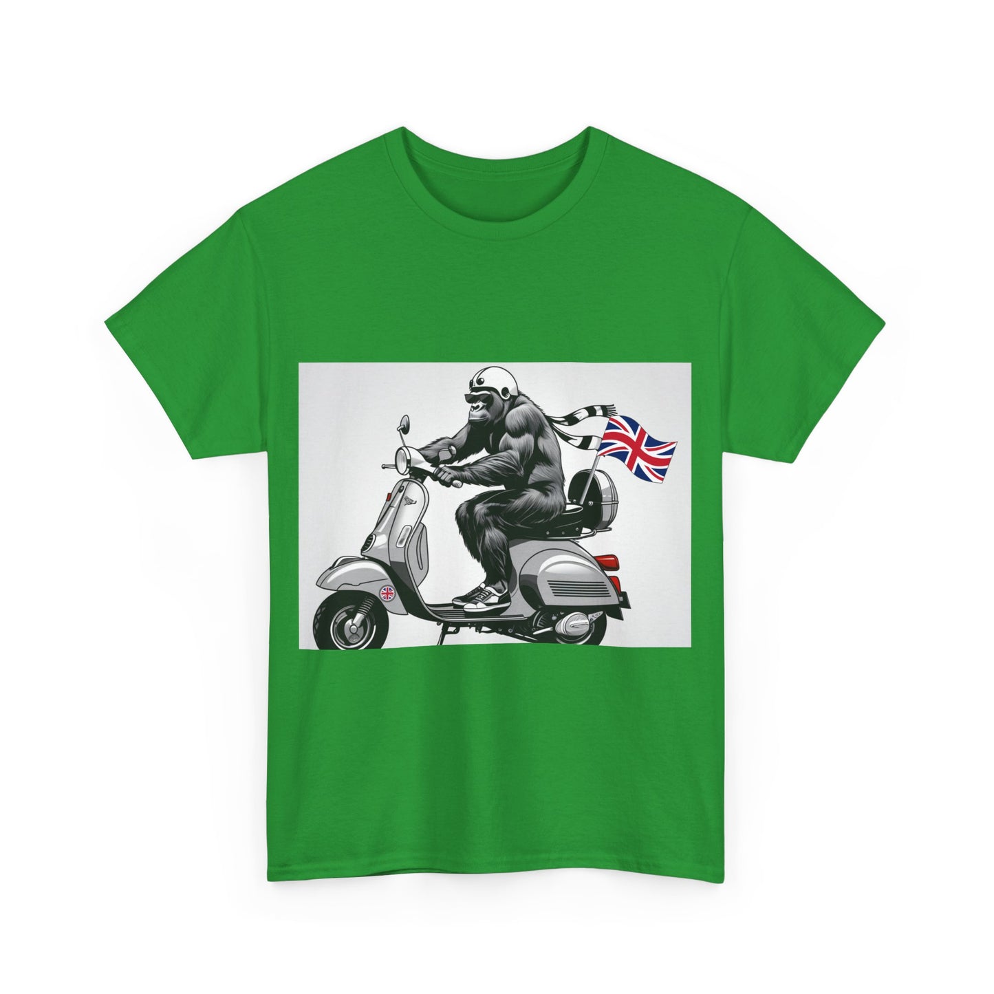 Cool Gorilla Scooter Tee, Unisex Graphic Tee, Fun Animal T-Shirt, Unique Gift for Him, Casual Summer Shirt, Motorcycle Enthusiast Apparel