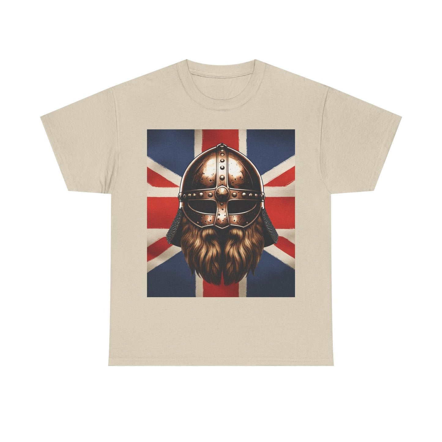 Viking Warrior Cotton Tee, Unisex Graphic T-Shirt, Norse Mythology Shirt, Unique Gift for Dad, Casual Outfit for Men and Women
