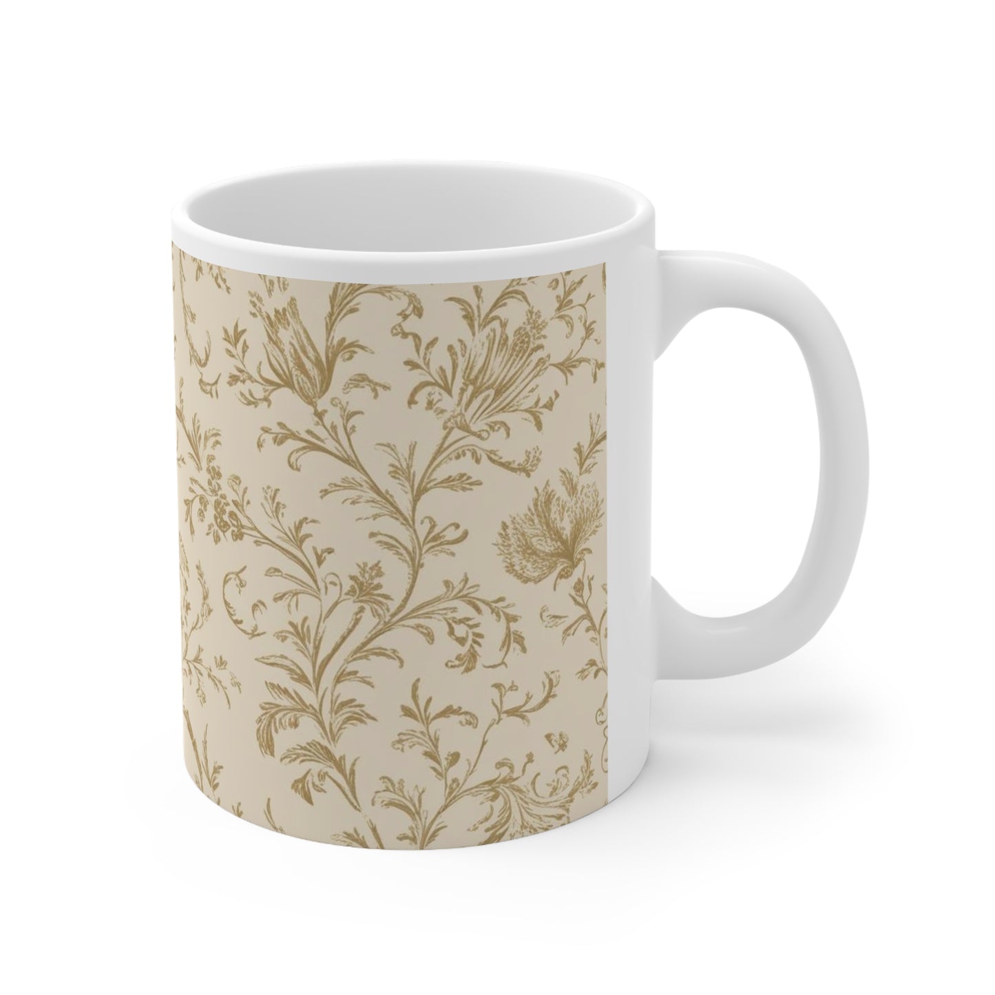 White Ceramic Mug, 11oz