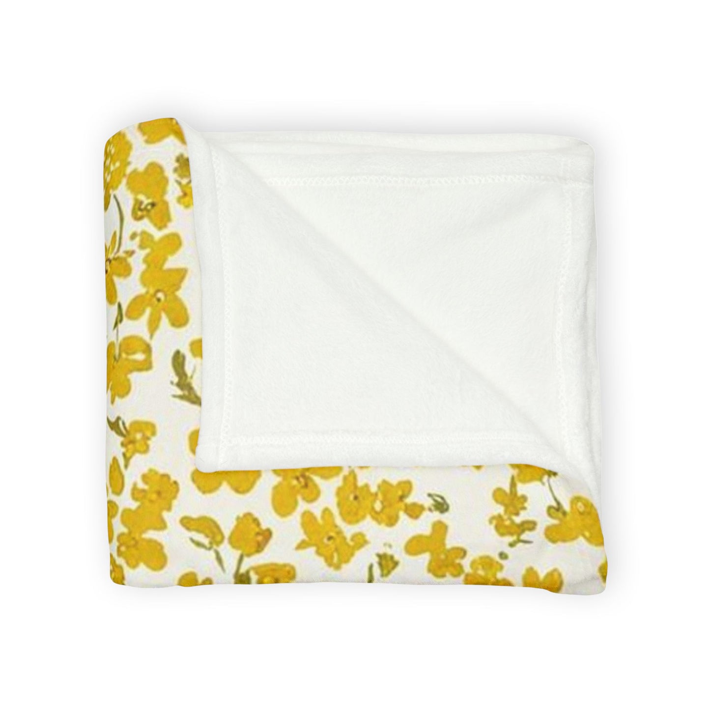 Bright Floral Soft Polyester Blanket - Cozy Spring Vibes for Home Decor