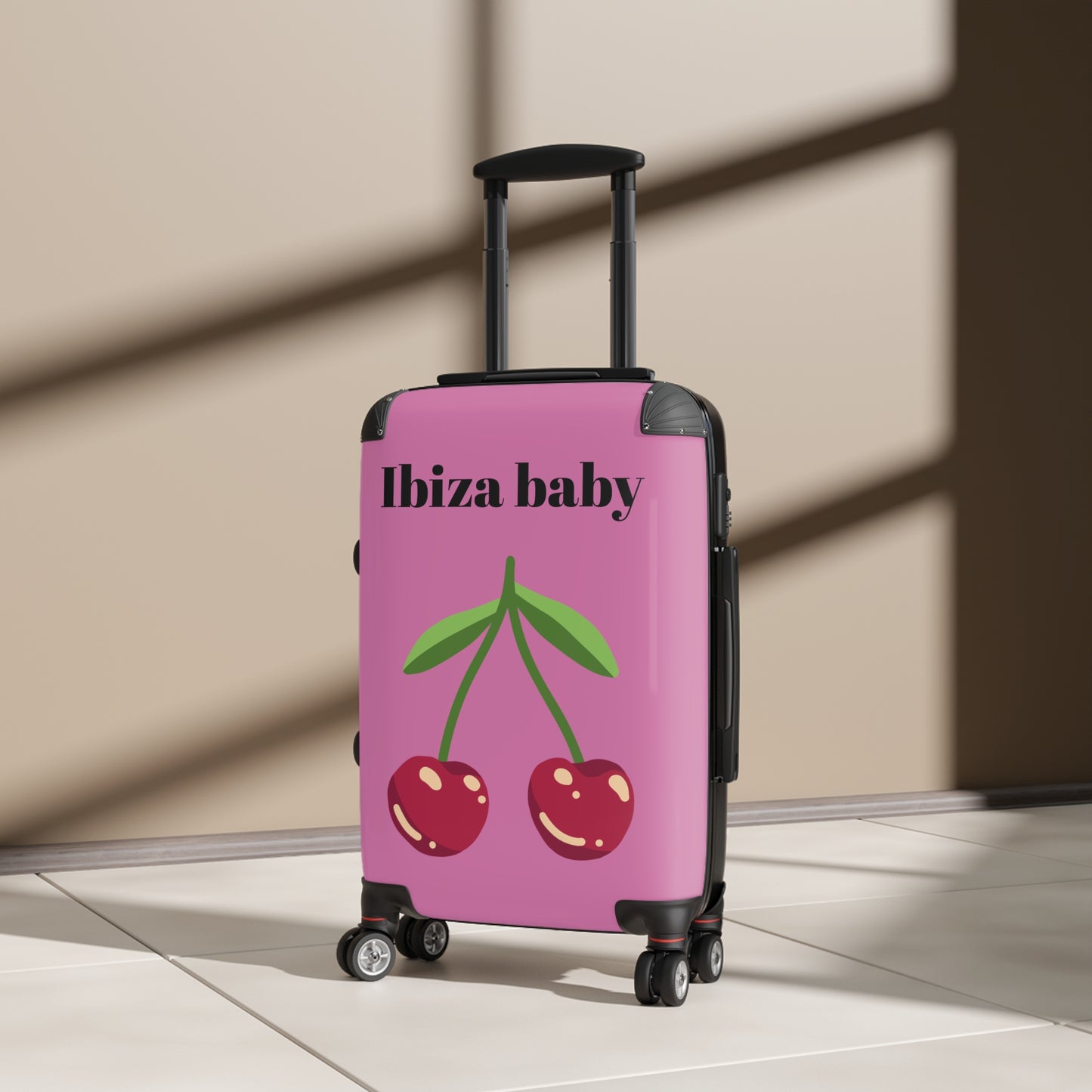 Ibiza Baby Cherry Suitcase – Stylish Travel Luggage for Beach Lovers