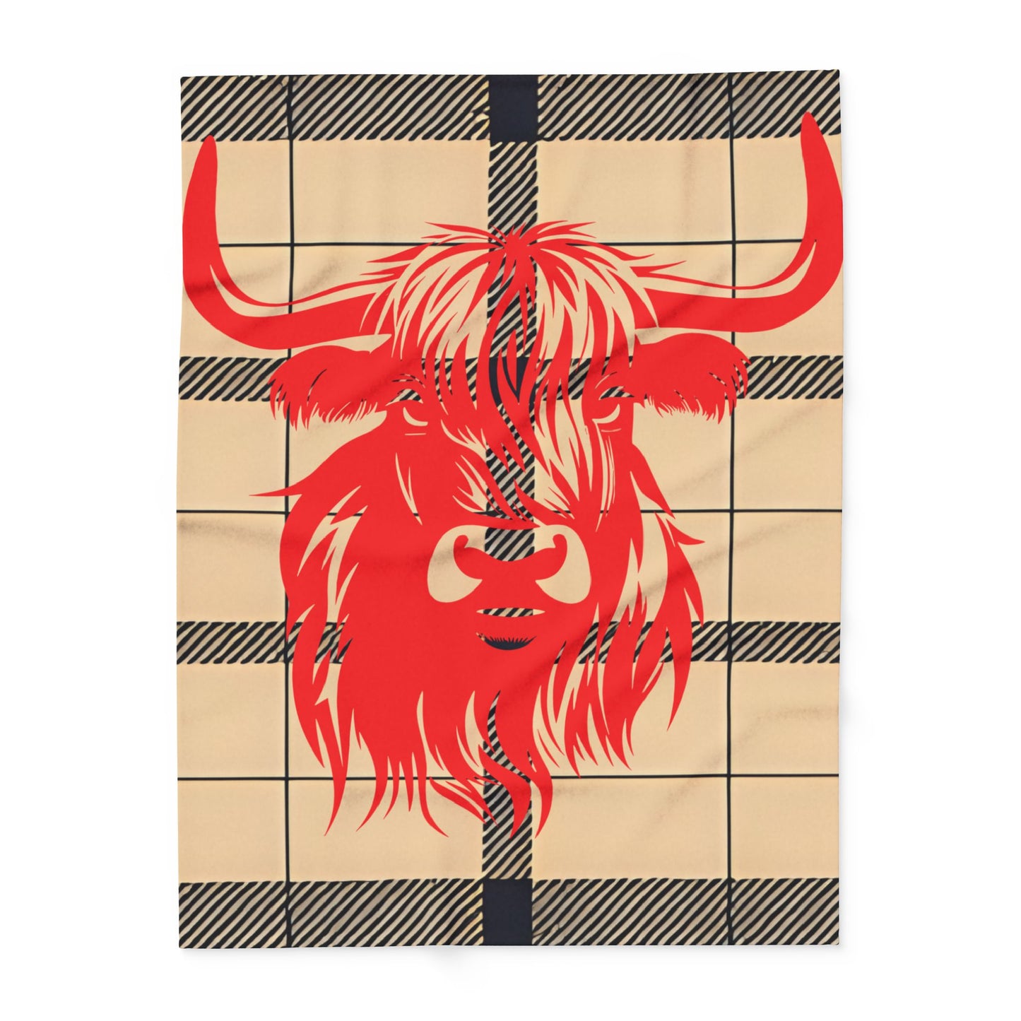 Cozy Highlander Fleece Blanket - Warm Throw for Home Decor, Camping, Cozy Nights, Rustic Gifts, Celebration