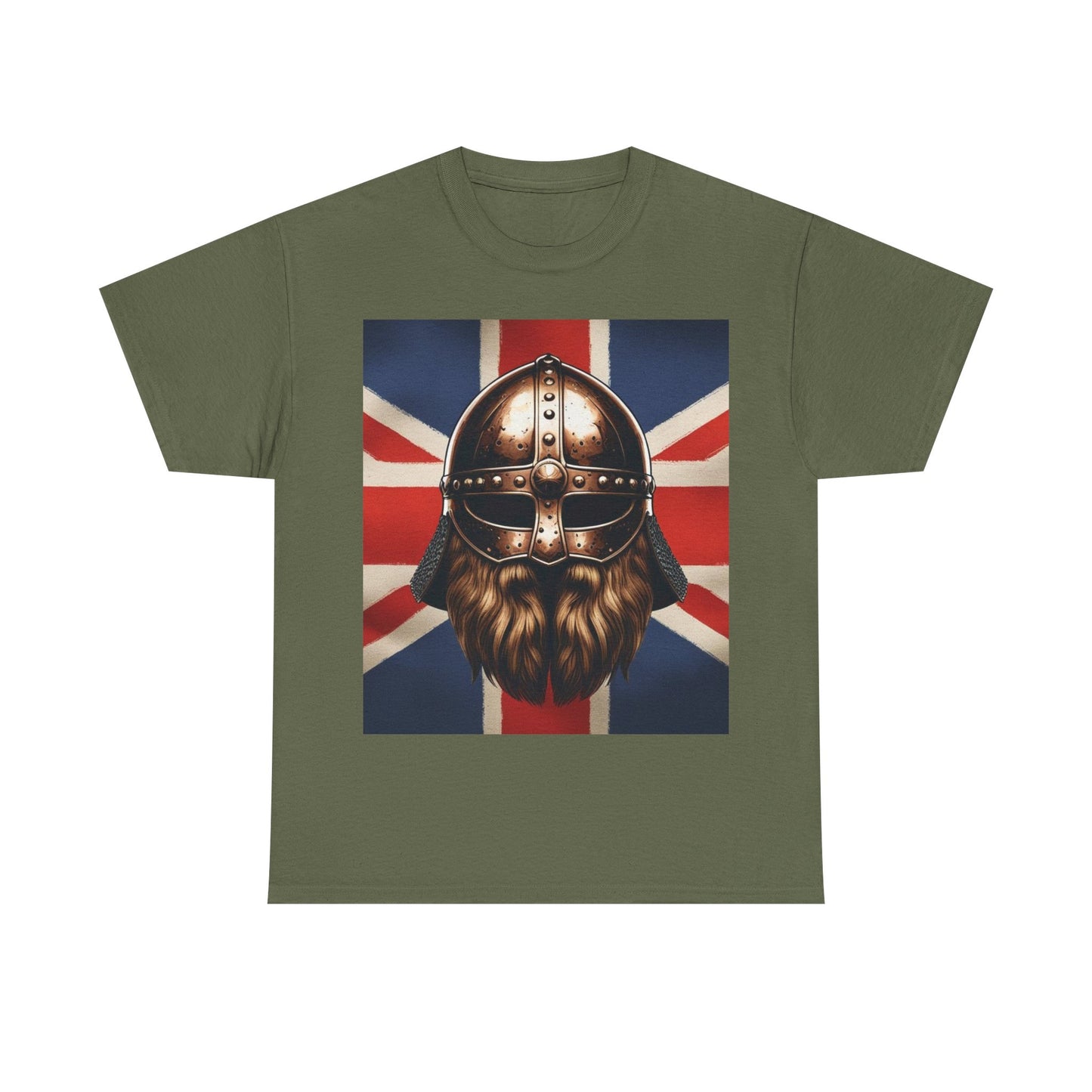 Viking Warrior Cotton Tee, Unisex Graphic T-Shirt, Norse Mythology Shirt, Unique Gift for Dad, Casual Outfit for Men and Women